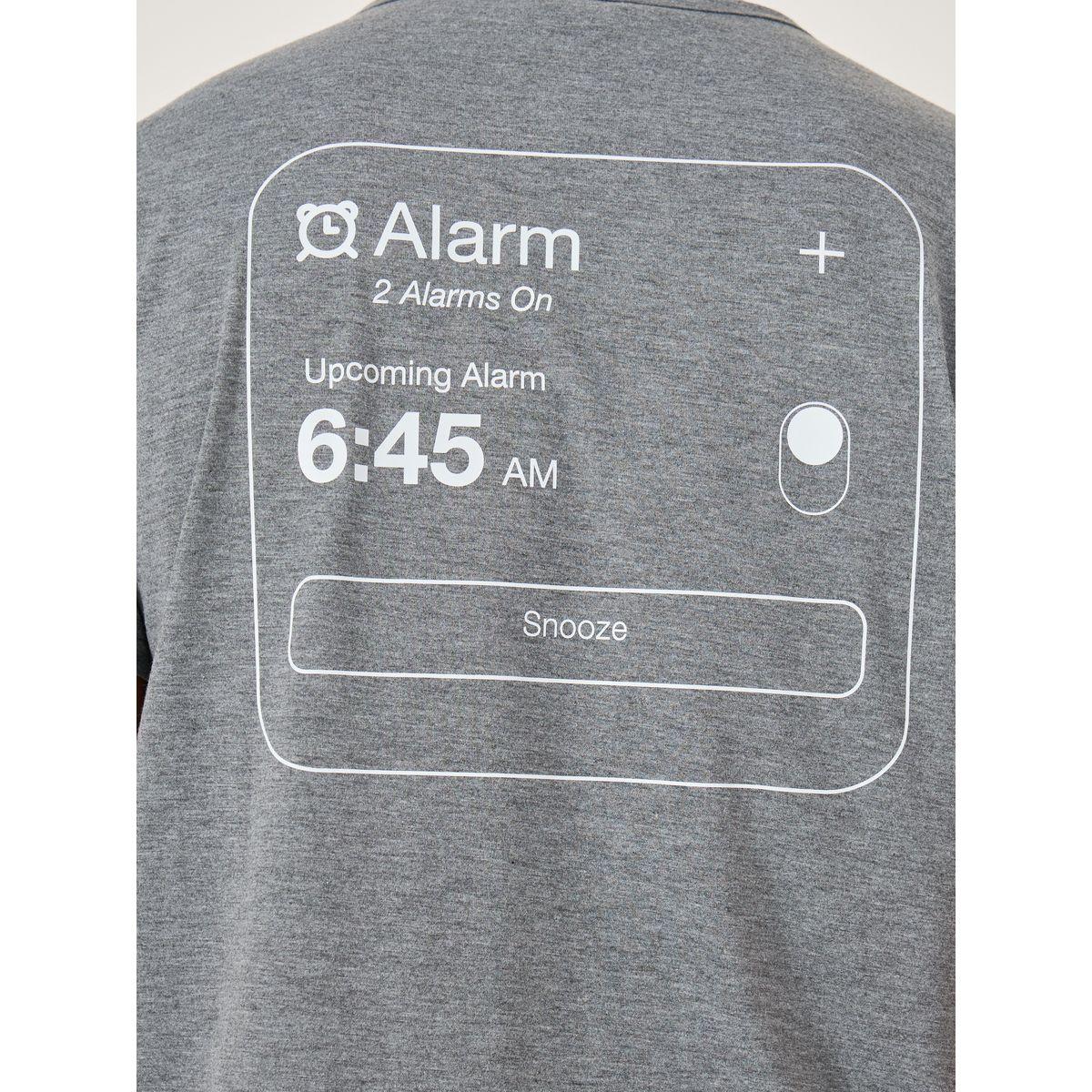 Styli Slogan Front and Back Printed T-Shirt and Shorts Set-men-clothing-nightwear-sets-image-4