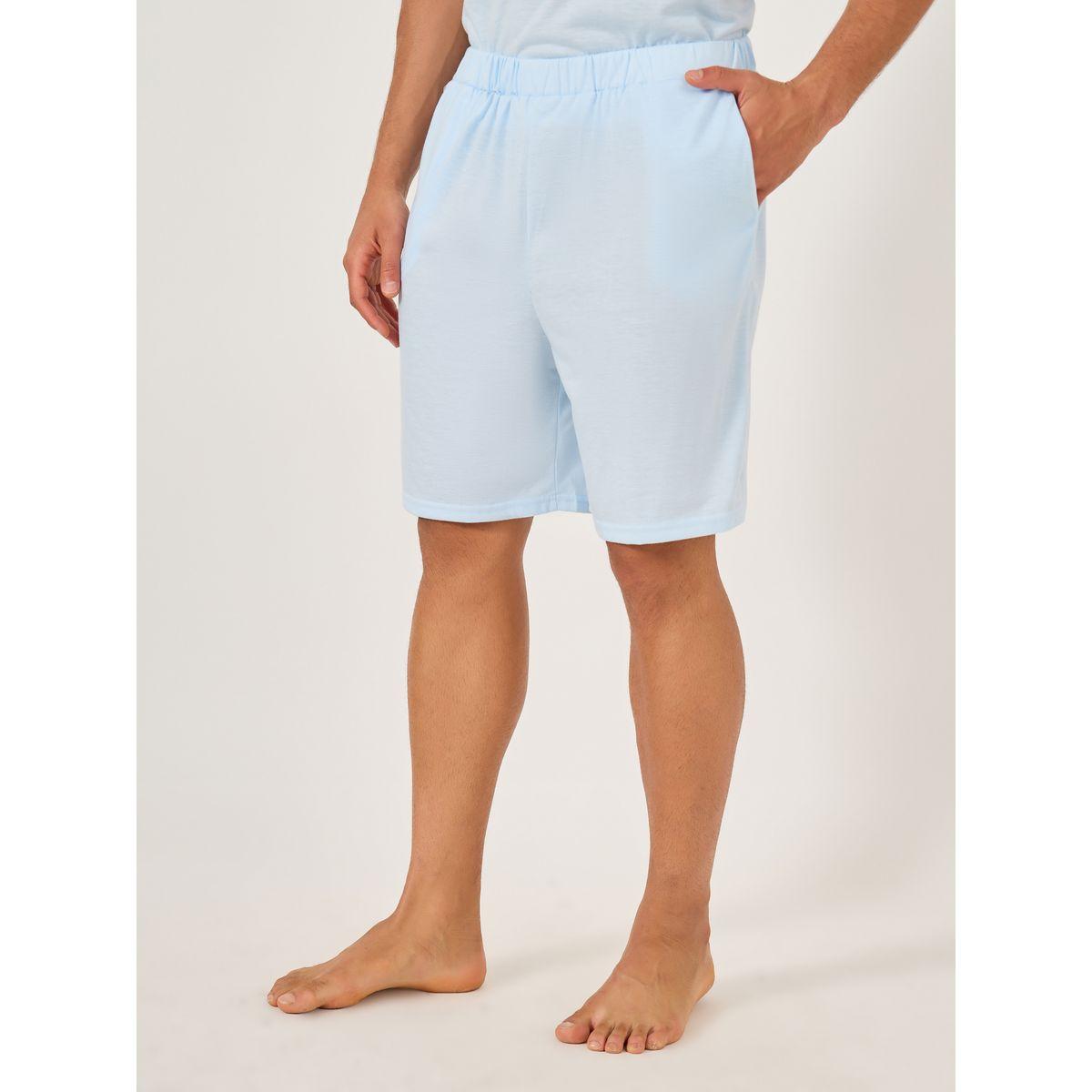 Styli Slogan Front and Back Printed T-Shirt and Shorts Set-men-clothing-nightwear-sets-image-5