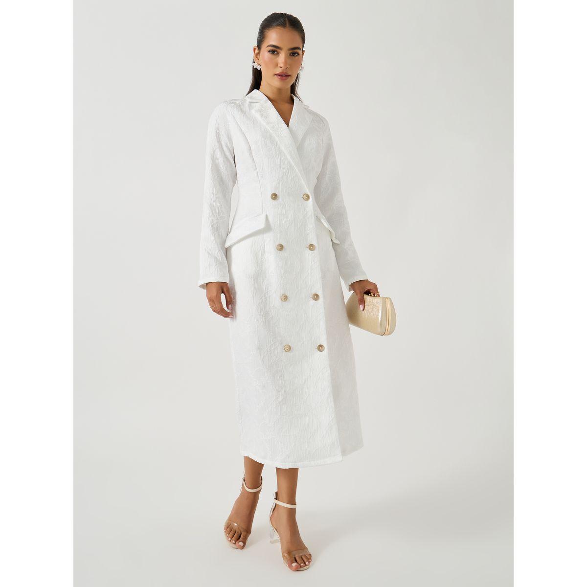 فستان ميدي بنمط بليزر وأكمام طويلة-women-clothing-dresses-image-1
