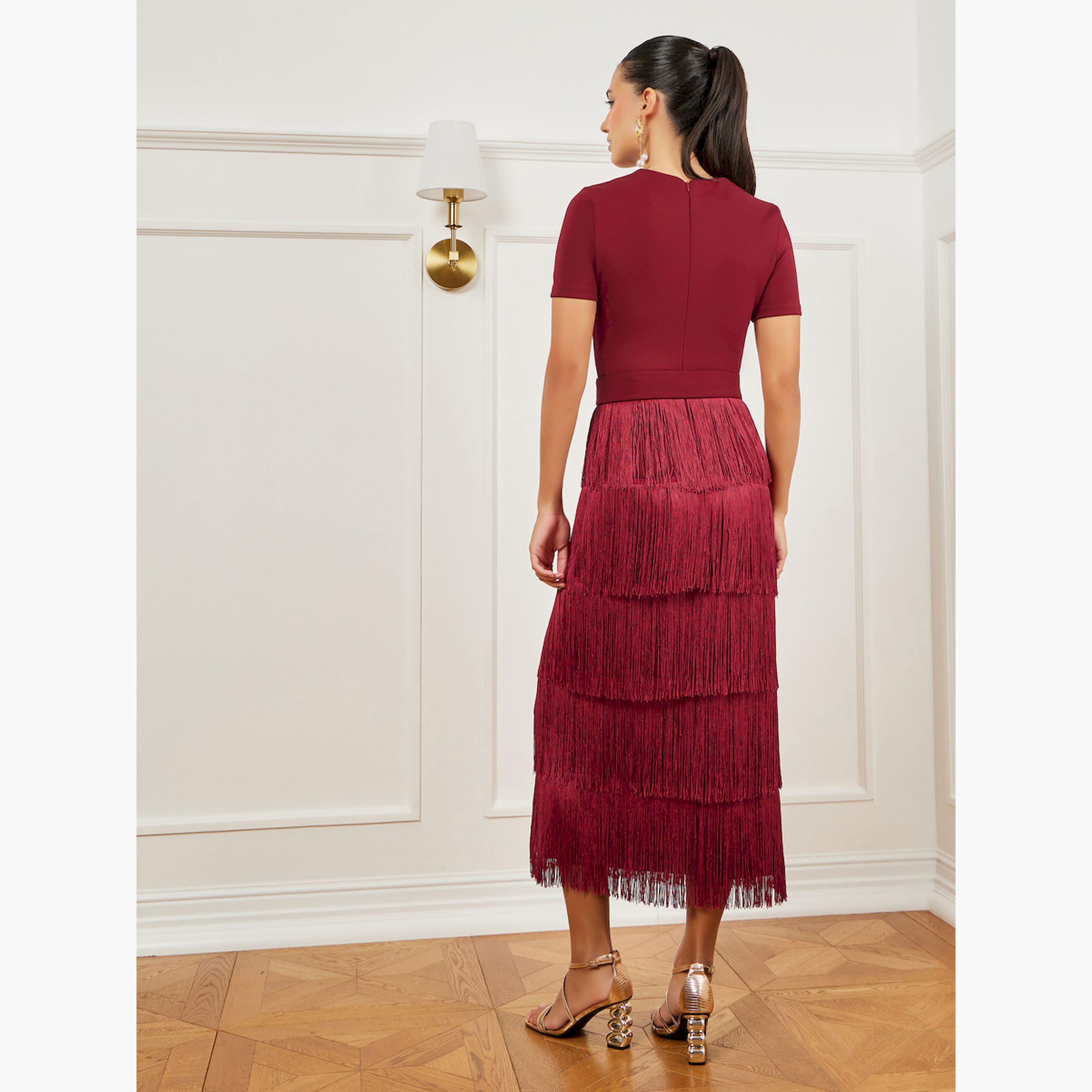 فستان ميدي بطبقات وشراشيب-women-clothing-dresses-image-4
