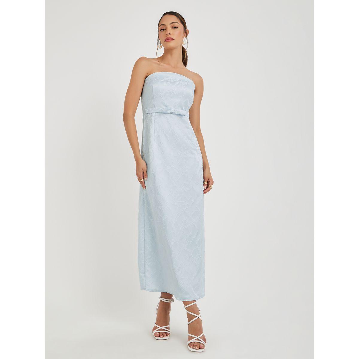 فستان طويل جاكار بياقة باردو-women-clothing-dresses-image-4