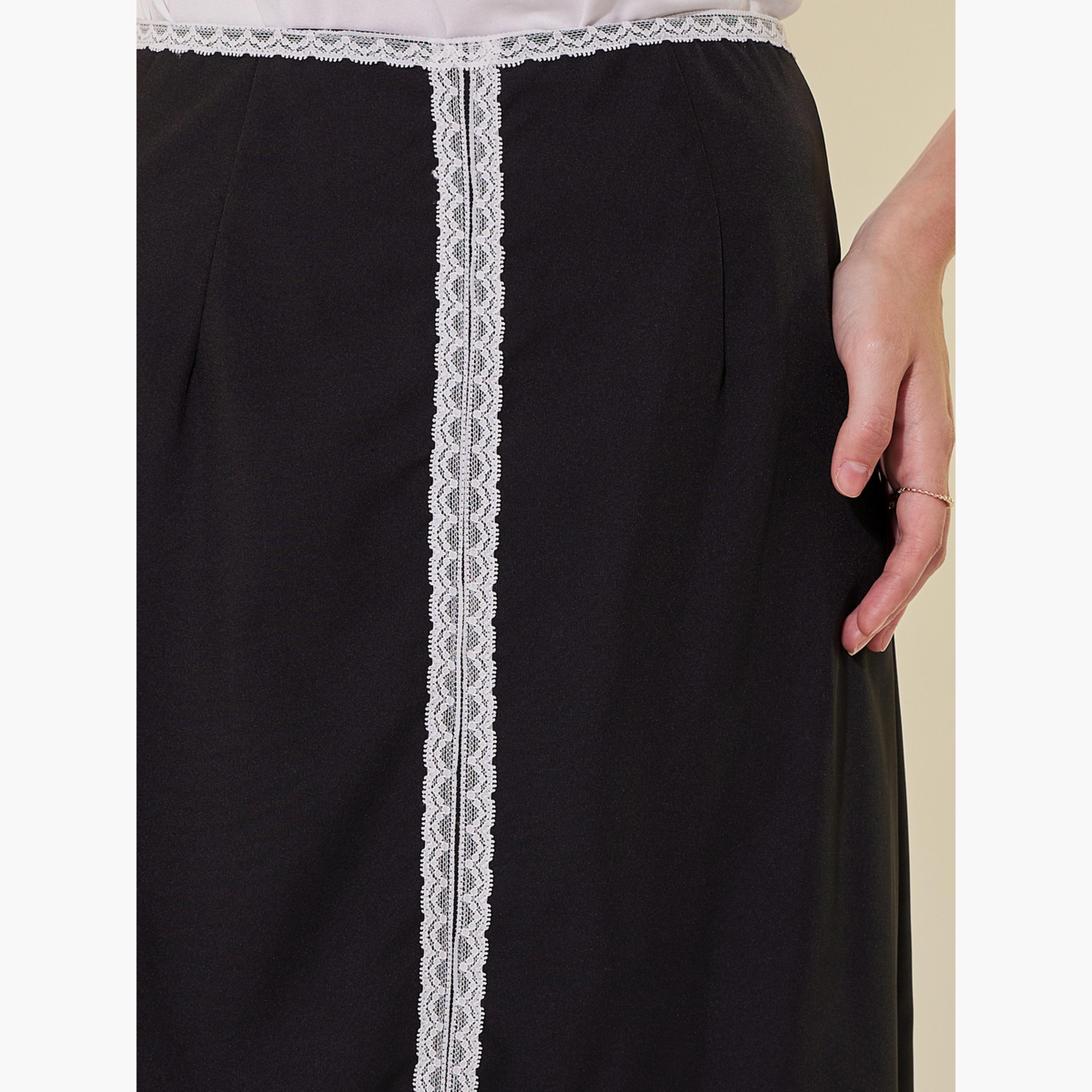 تنورة ميدي بتداخلات مُتباينة ودانتيل-women-clothing-bottoms-skirts-image-3