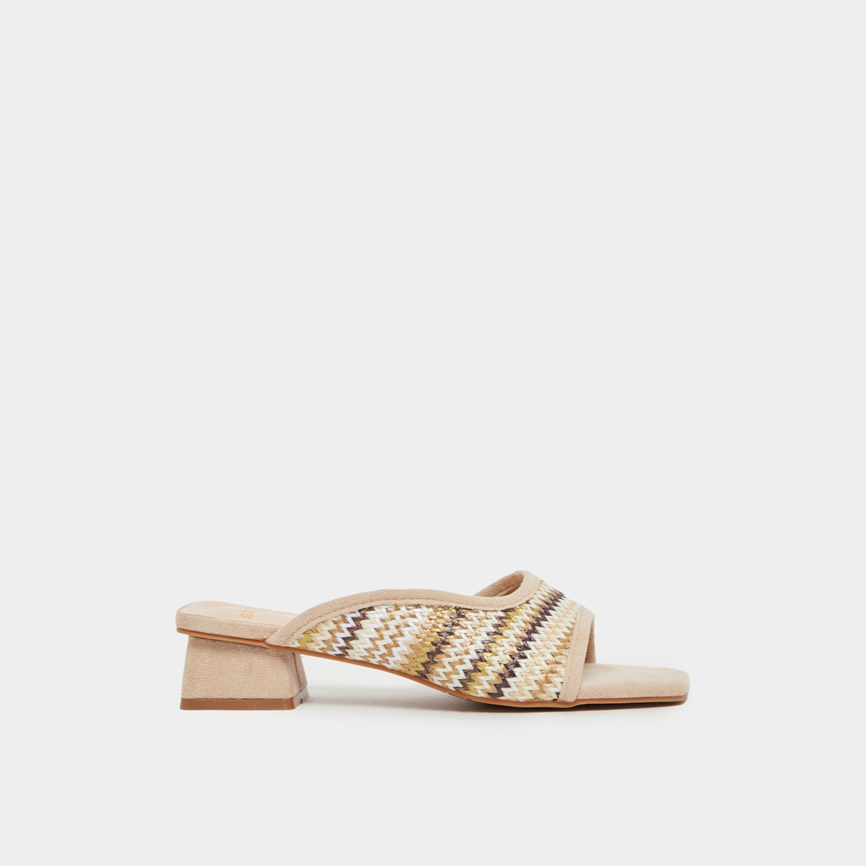 ستايلي - صندل سهل الارتداء بكعب مفتوح عند الأصابع-women-shoes-sandals-heeled-image-1