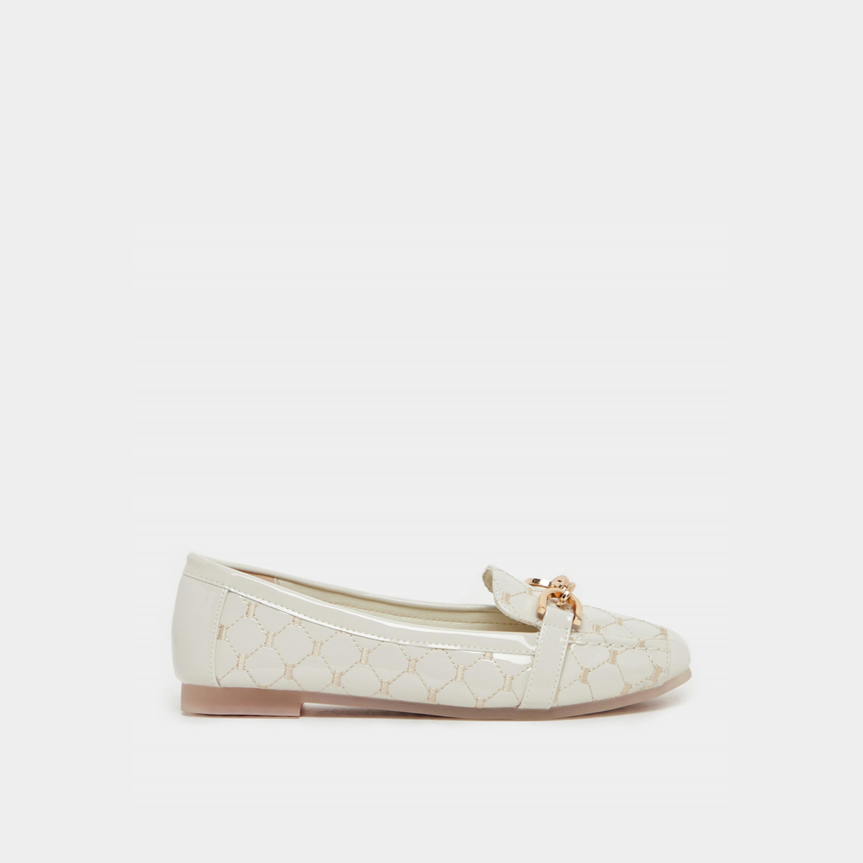 ستايلي - حذاء باليرينا مبطن مع إضافات معدنية-women-shoes-loafersandmoccasins-image-1