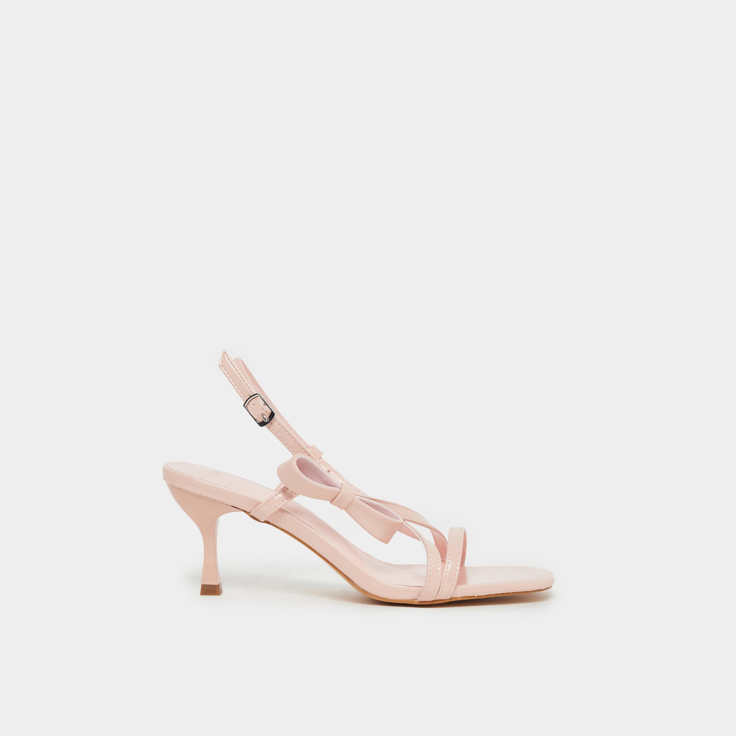 Styli Criss Cross Open Toe Stiletto Heel Sandals-women-shoes-sandals-heeled-image-1