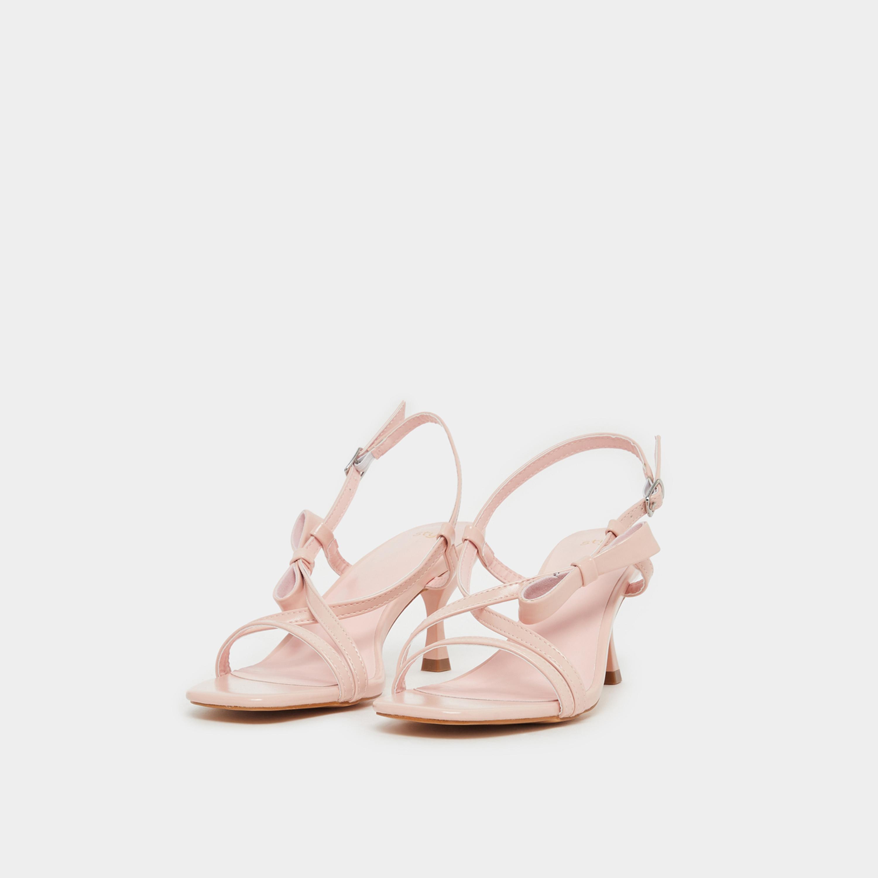 Styli Criss Cross Open Toe Stiletto Heel Sandals-women-shoes-sandals-heeled-image-2