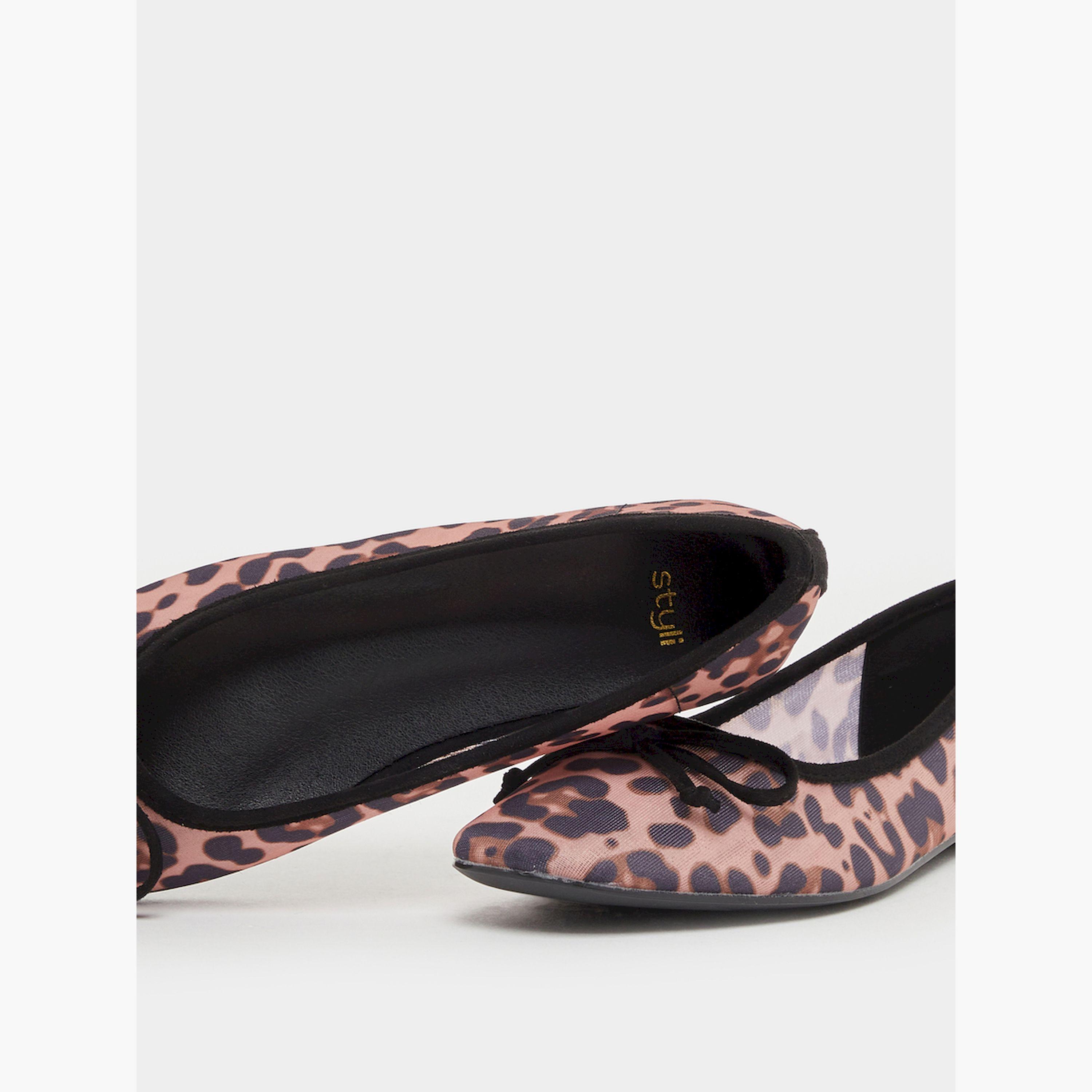 Styli Animal Print Pointed Toe Ballerina-women-shoes-ballerinas-image-3