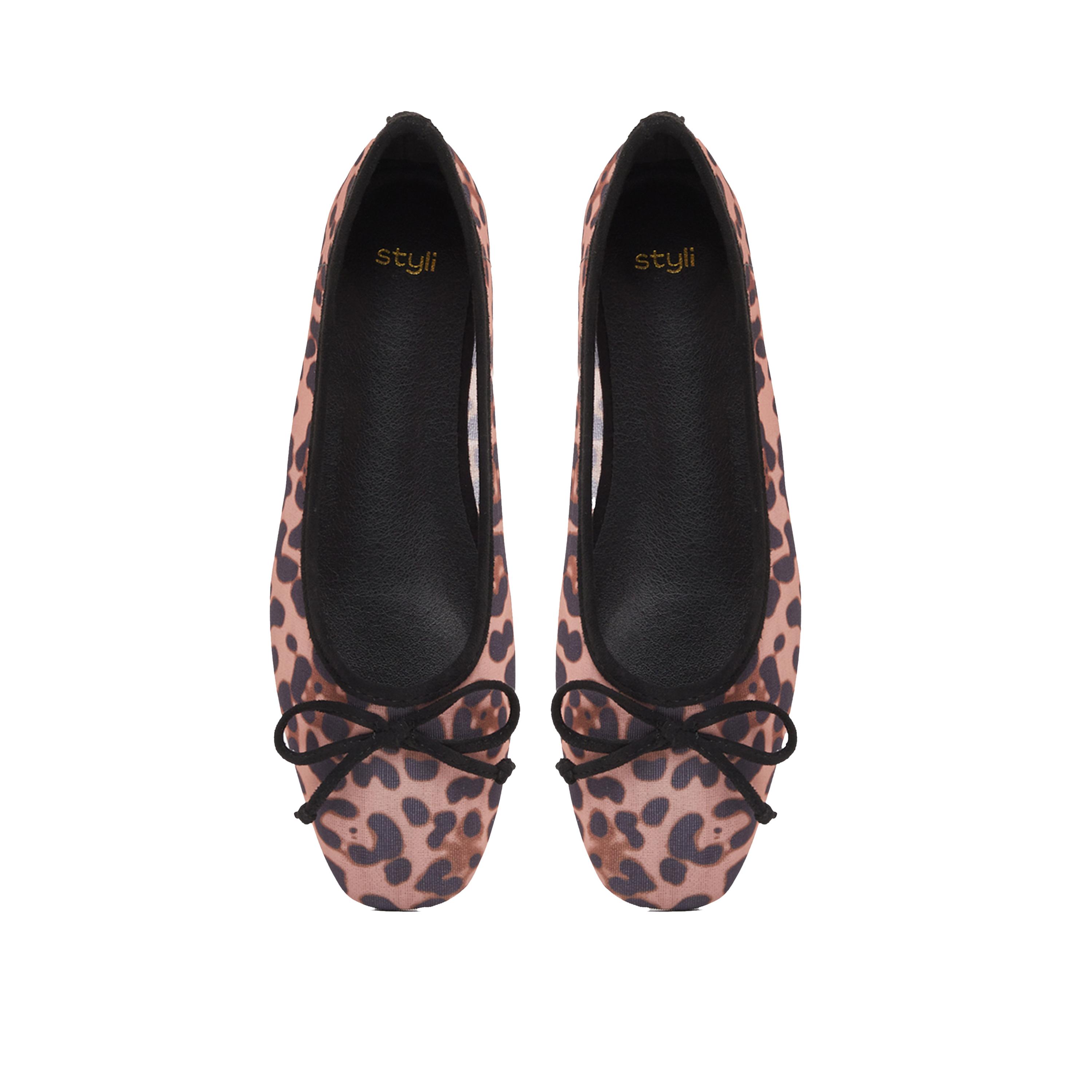 Styli Animal Print Pointed Toe Ballerina-women-shoes-ballerinas-image-5