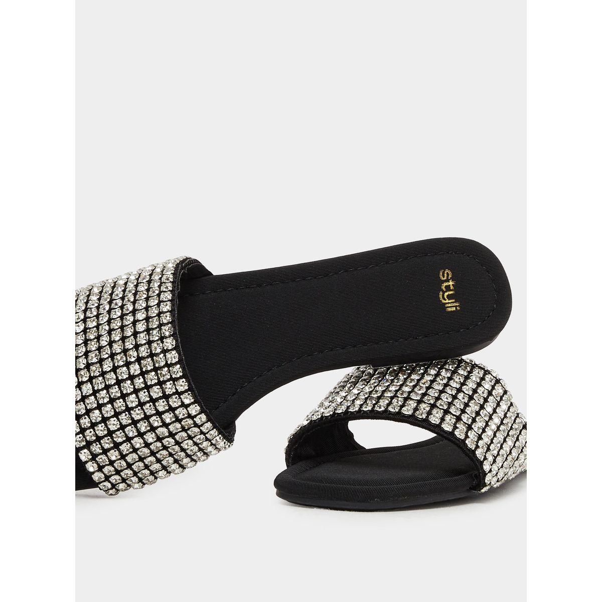 صندل فلات منمق بمقدمة مفتوحة-women-shoes-sandals-flats-image-3