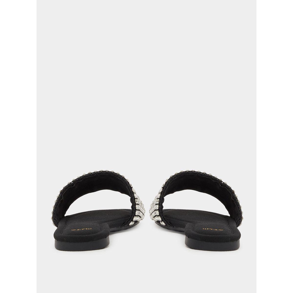 Styli Embellished Open Toe Flat Sandals-women-shoes-sandals-flats-image-4