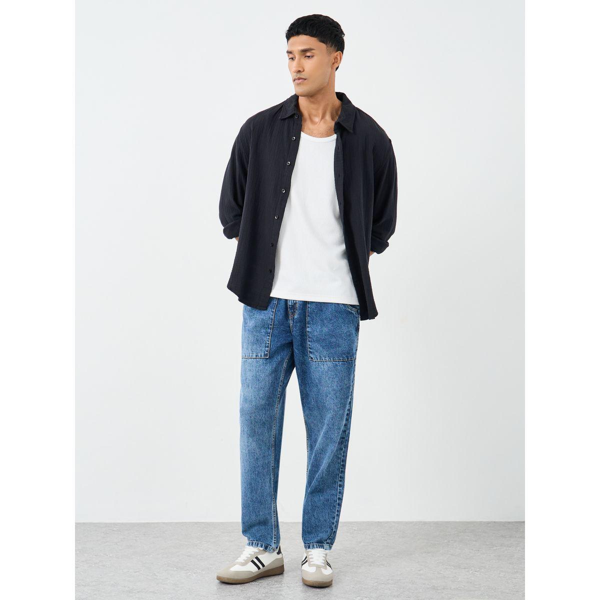 Styli Mid Rise Washed Tapered Fit Jeans-men-clothing-bottoms-jeans-image-2