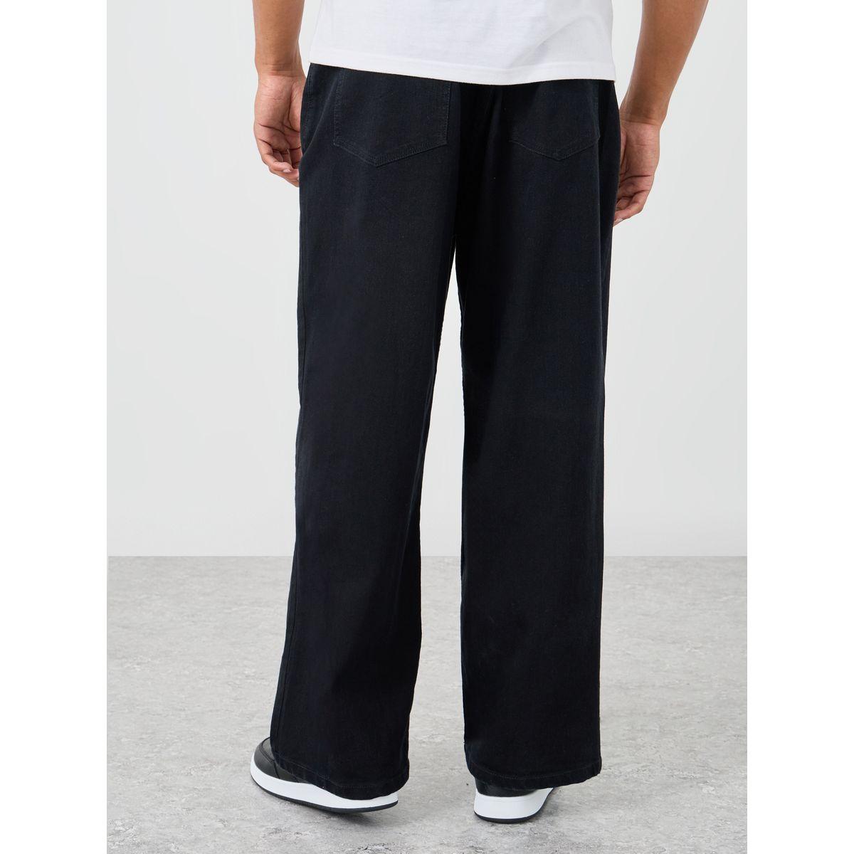 جينز سادة بأرجل واسعة وخصر متوسط-men-clothing-bottoms-jeans-image-4