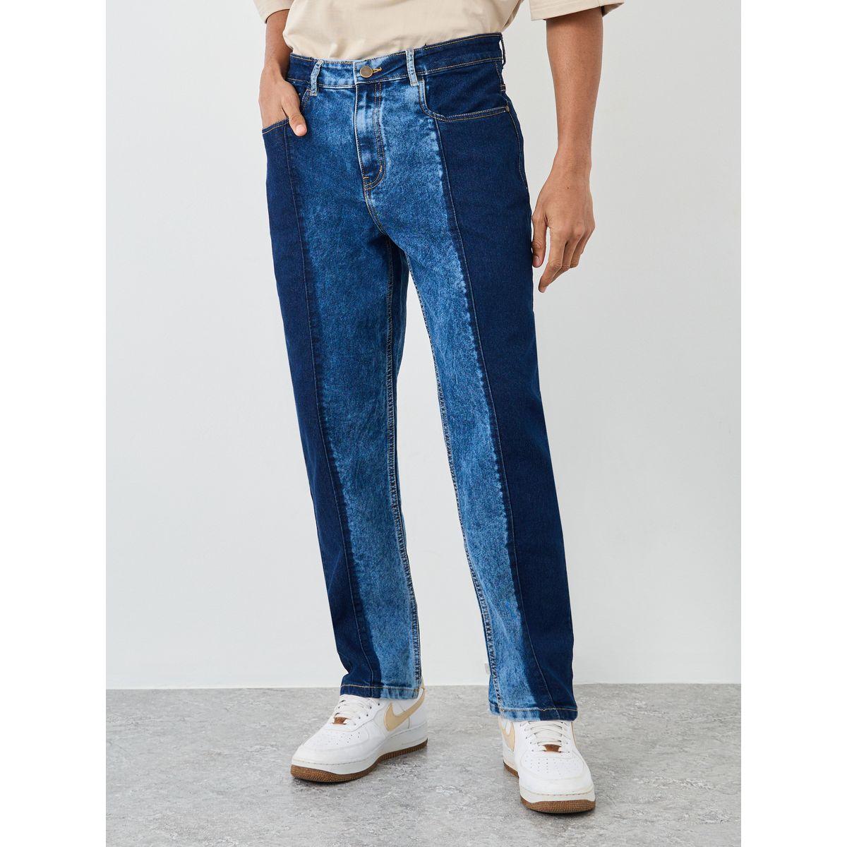 Styli Color Block Mid Rise Relaxed Fit Jeans-men-clothing-bottoms-jeans-image-1