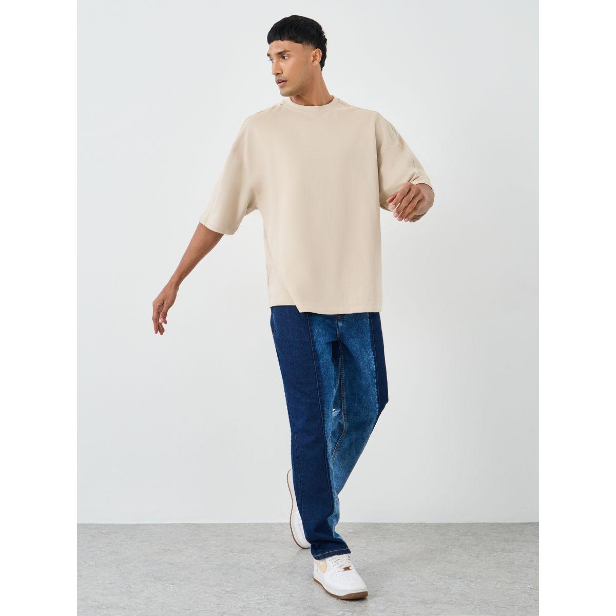 Styli Color Block Mid Rise Relaxed Fit Jeans-men-clothing-bottoms-jeans-image-2