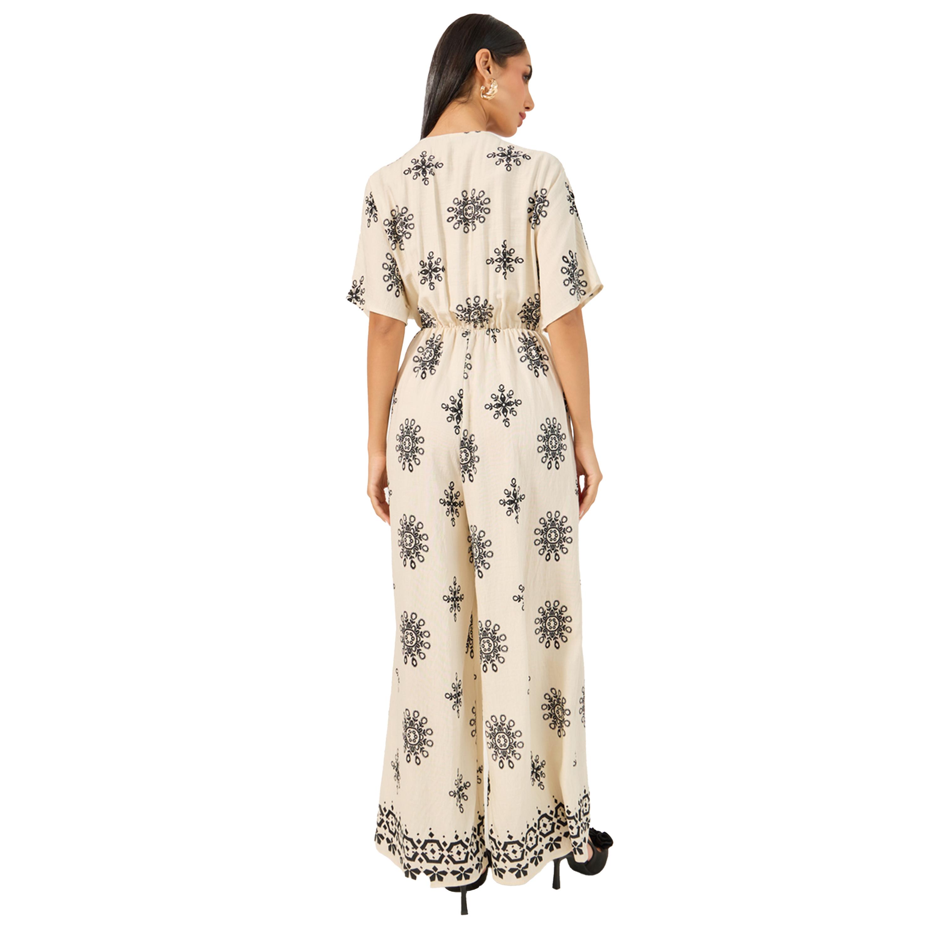 Styli Printed V Neck Half Sleeve Jumpsuit-women-clothing-jumpsuits-image-5