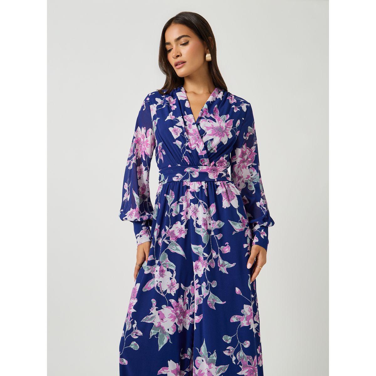 Styli Floral Print V-Neck Wide Leg Jumpsuit-women-clothing-jumpsuits-image-2