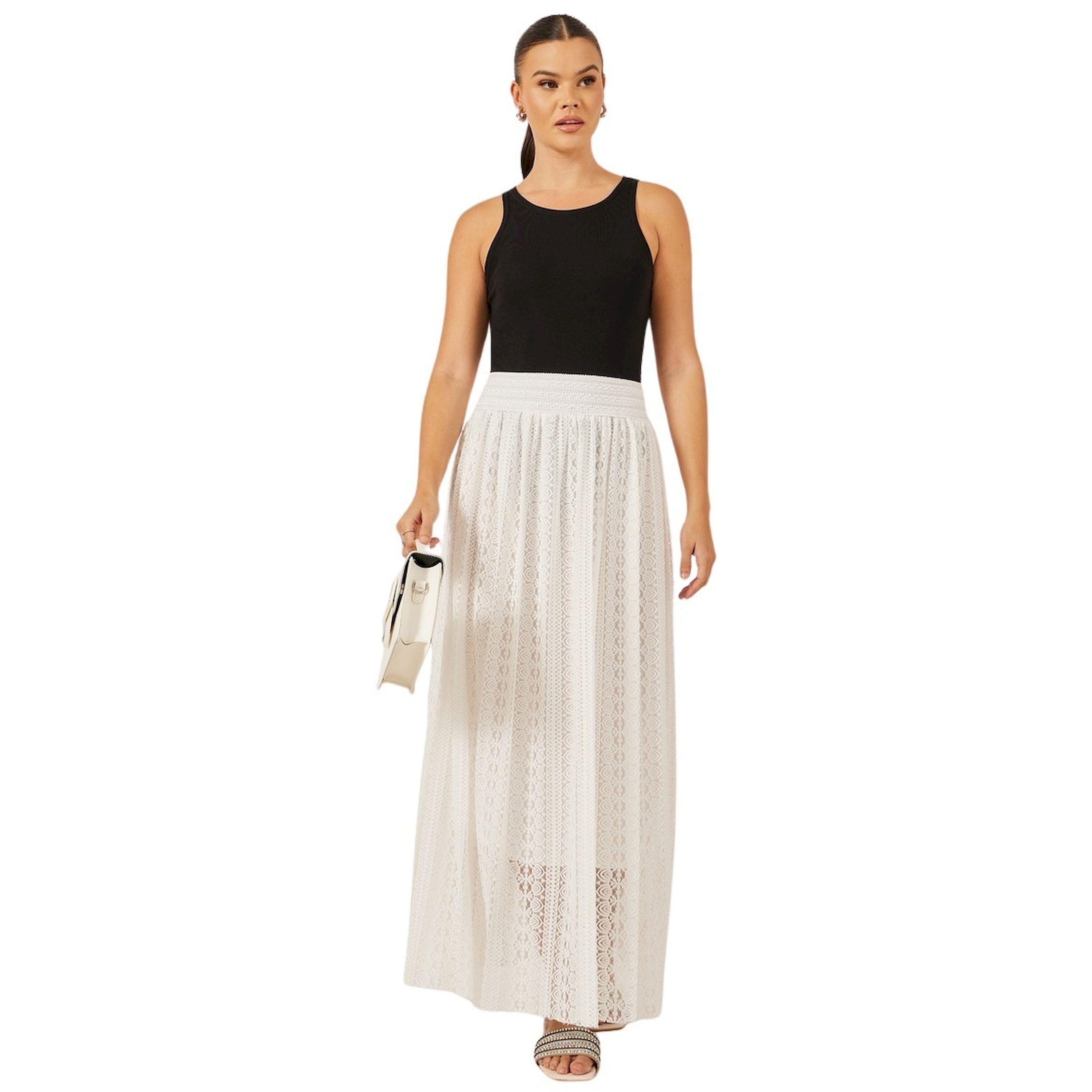 Styli Lace A-Line Maxi Dress with Elasticated Waistband-women-clothing-skirts-image-1