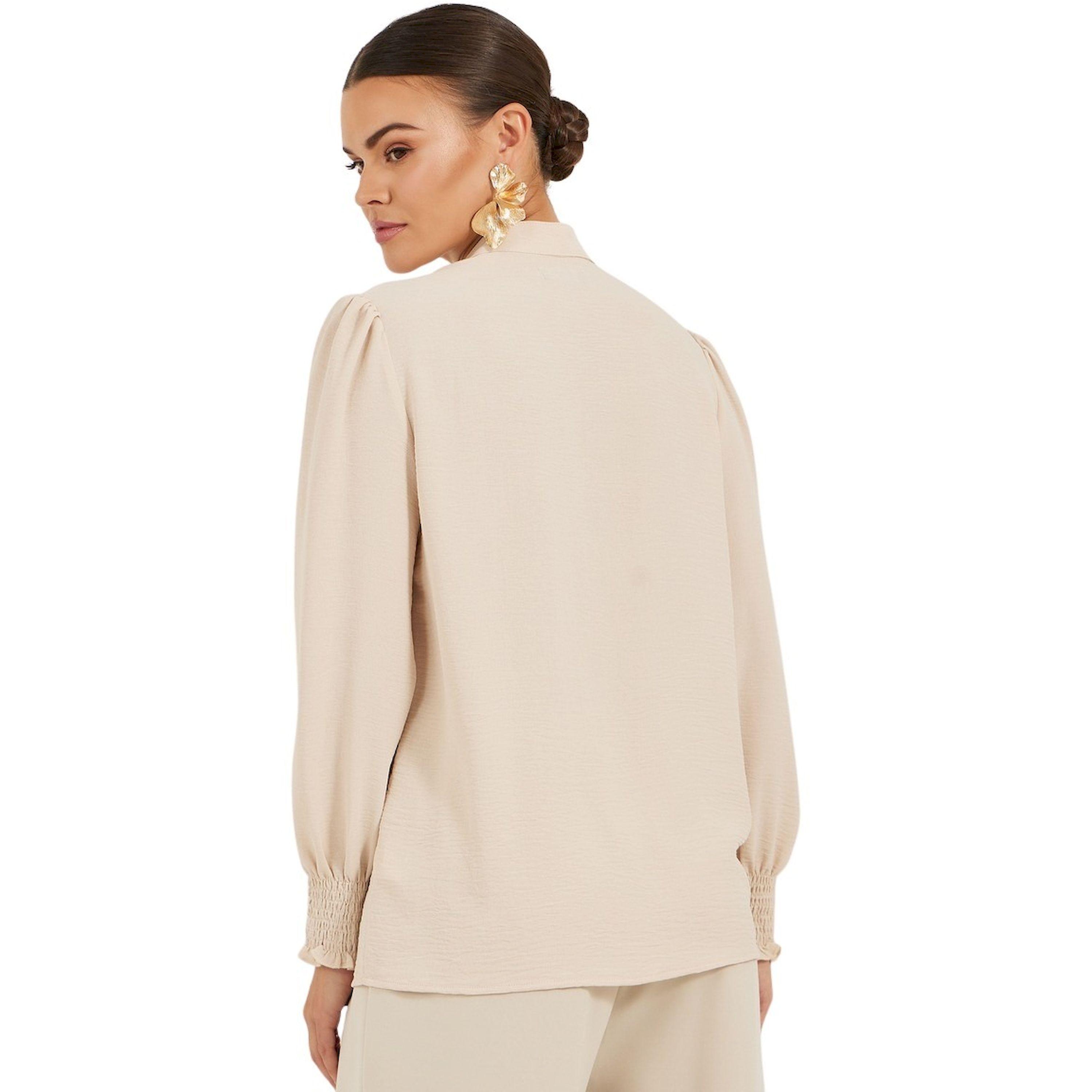 ستايلي -  قميص بياقة شريطية منسوجة وأكمام مطرزة-women-clothing-shirtsandblouses-shirts-image-6