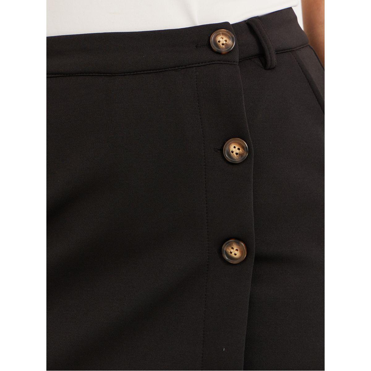 Styli Knitted Buttoned Detail Short Skort-women-clothing-bottoms-skirts-image-3