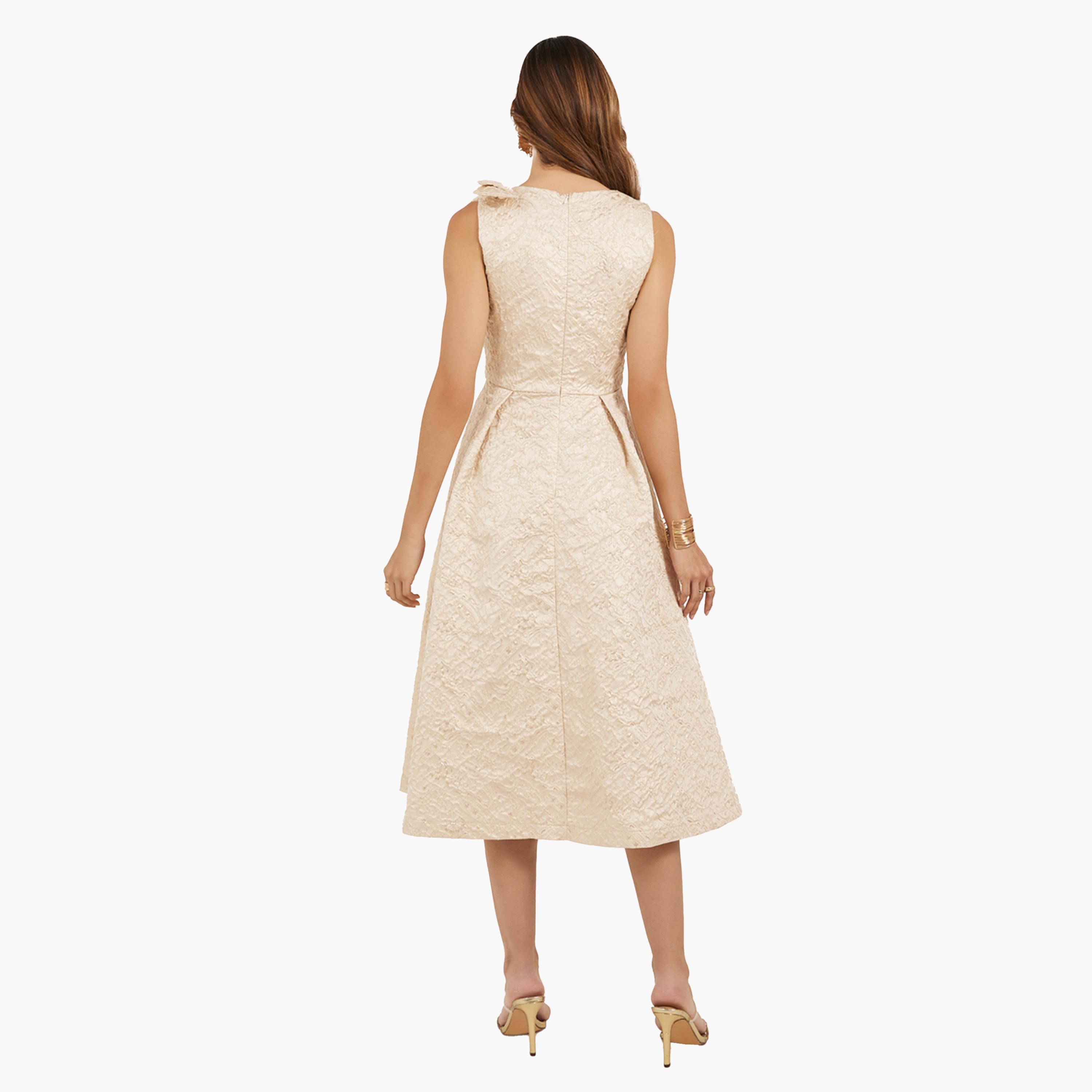 ستايلي - فستان ميدي بدون أكمام بقصّة A بتصميم ذاتي-women-clothing-dresses-image-5