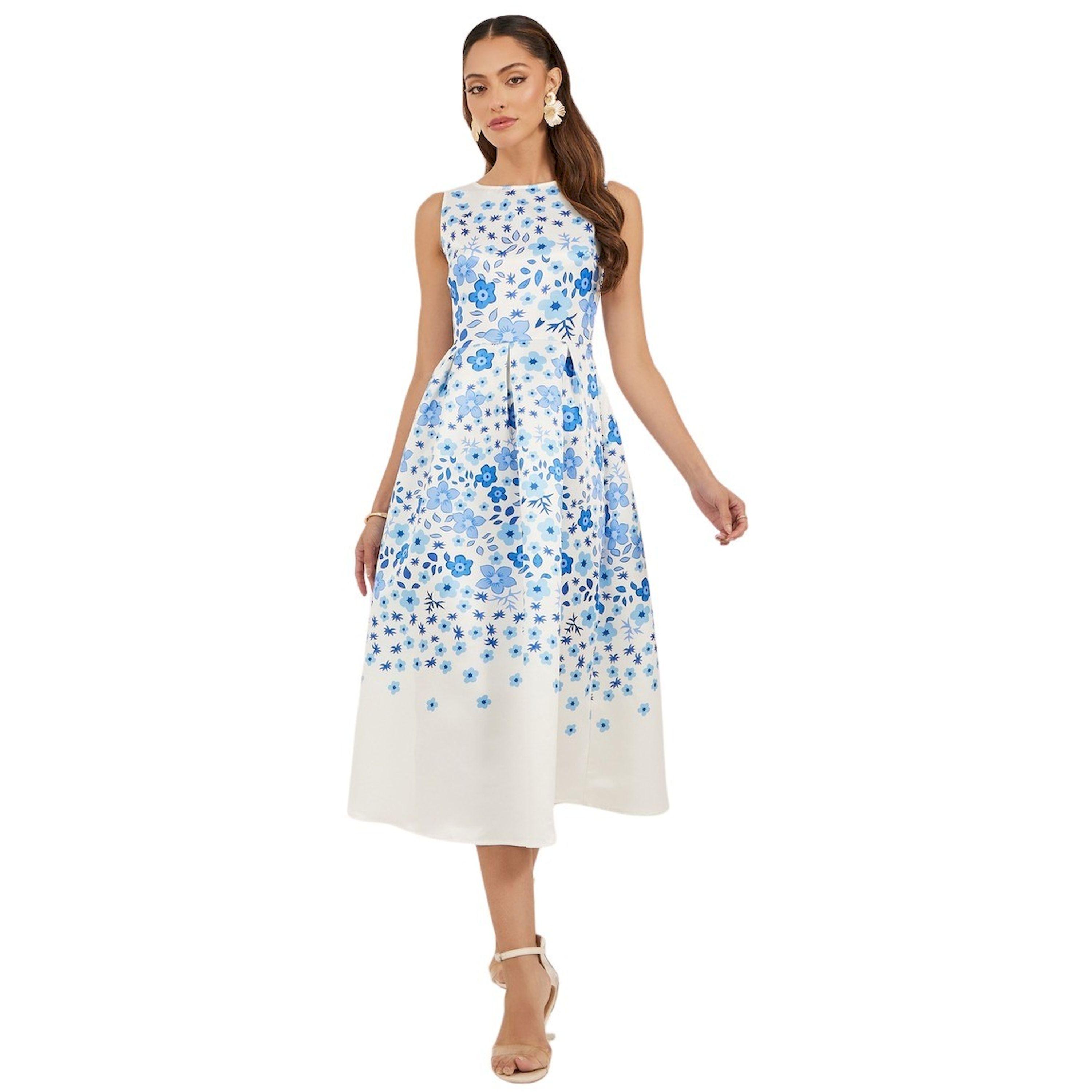 Styli Floral Print Sleeveless Pleated A-Line Midi Dress-women-clothing-dresses-image-2