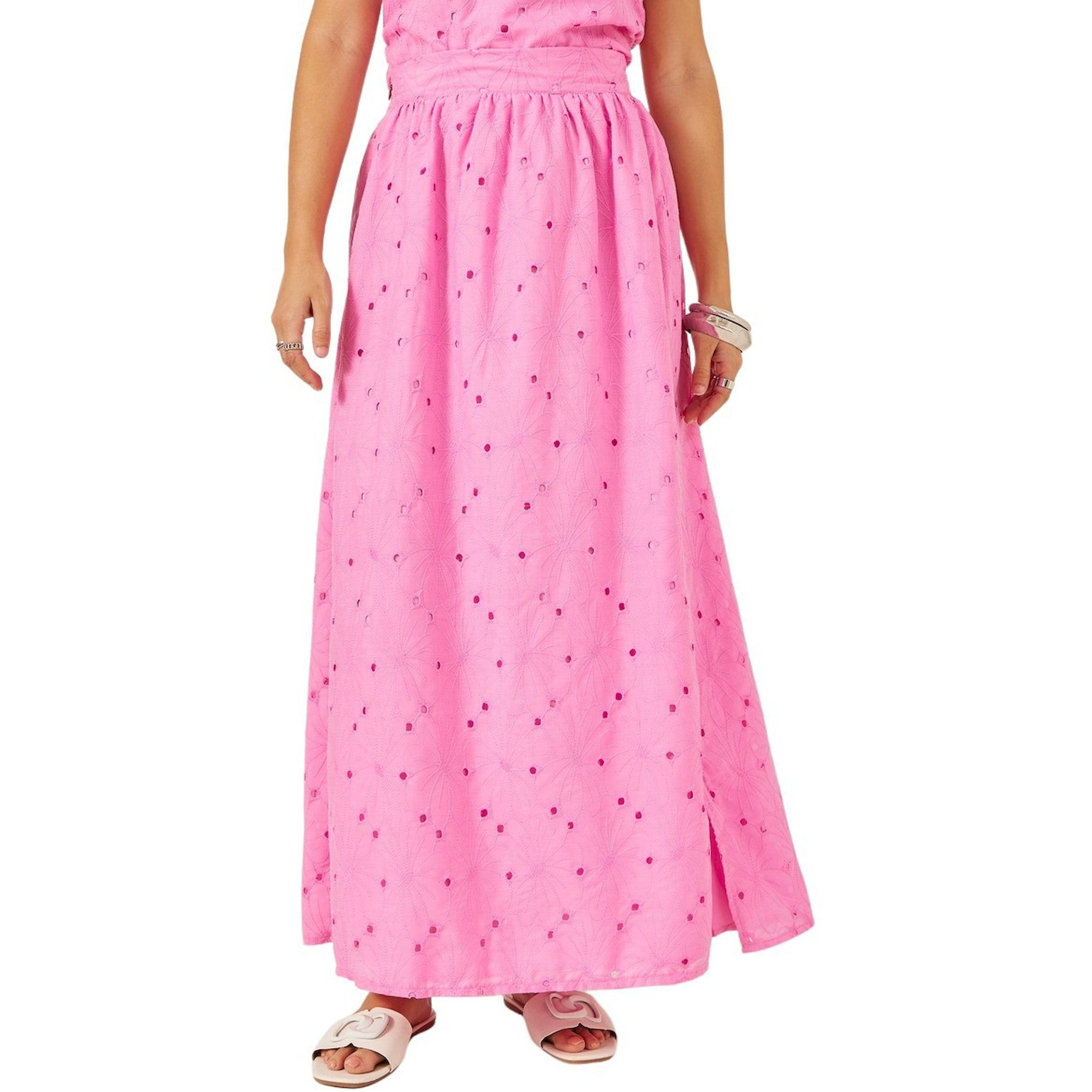 تنورة طويلة شيفلي بحافة واسعة وشق-women-clothing-bottoms-skirts-image-2