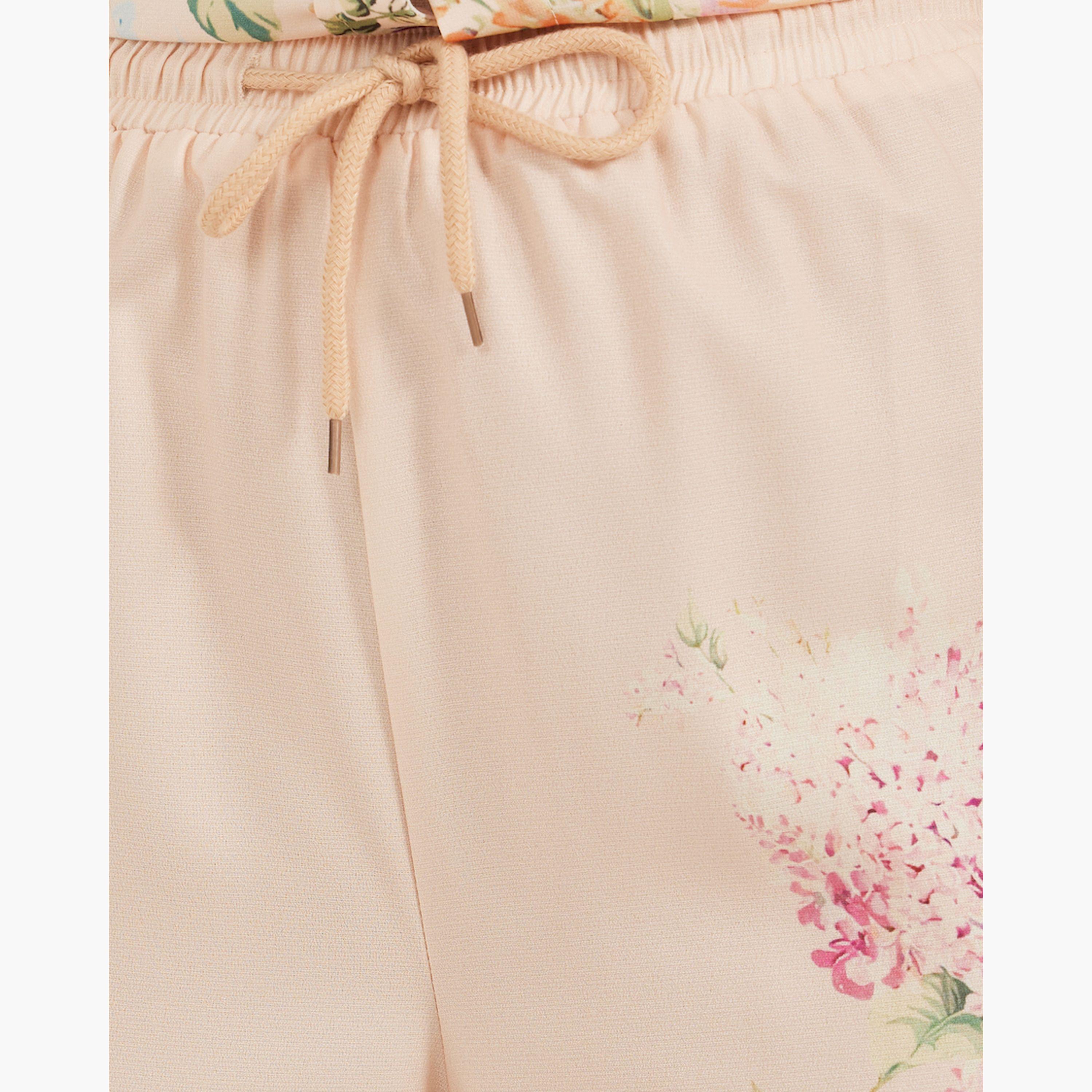 Styli Floral Printed Wide Leg Pants with Drawstring Closure-women-clothing-bottoms-trousers-image-3