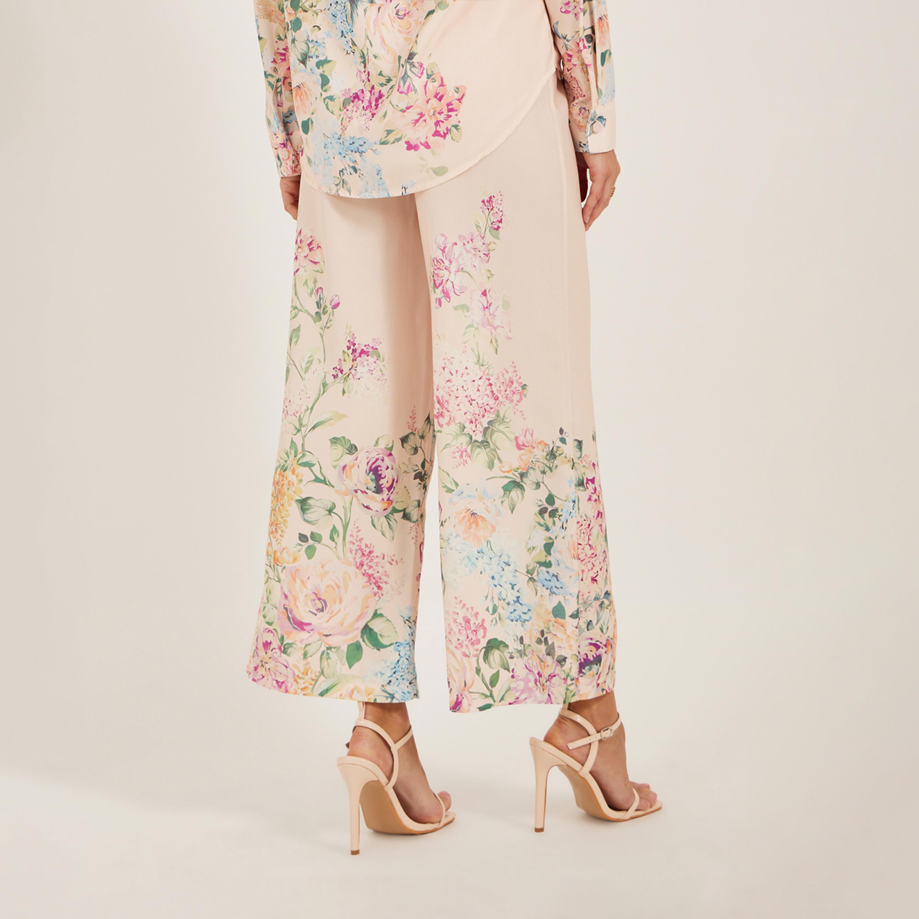 Styli Floral Printed Wide Leg Pants with Drawstring Closure-women-clothing-bottoms-trousers-image-4