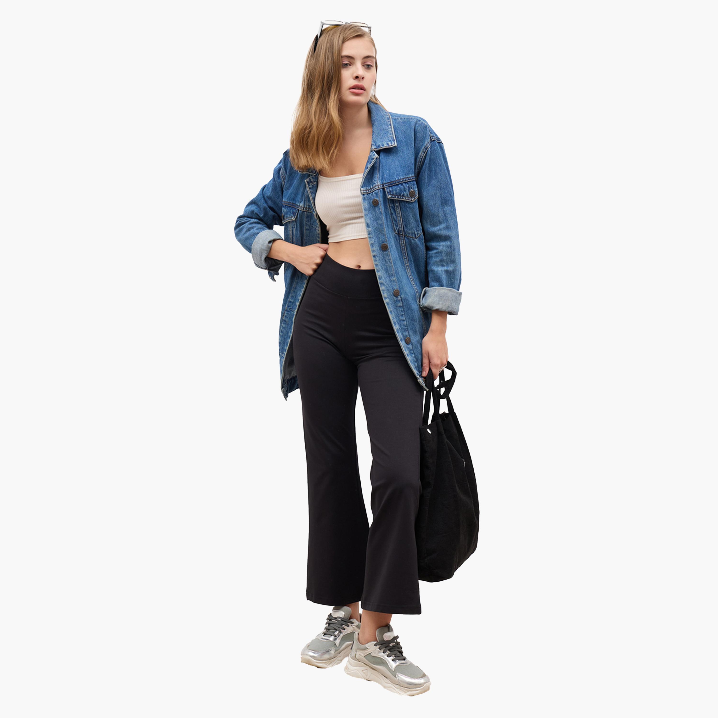 ستايلي-  بنطال ضيق واسع بخصر مطاطي-women-clothing-bottoms-joggers-image-2