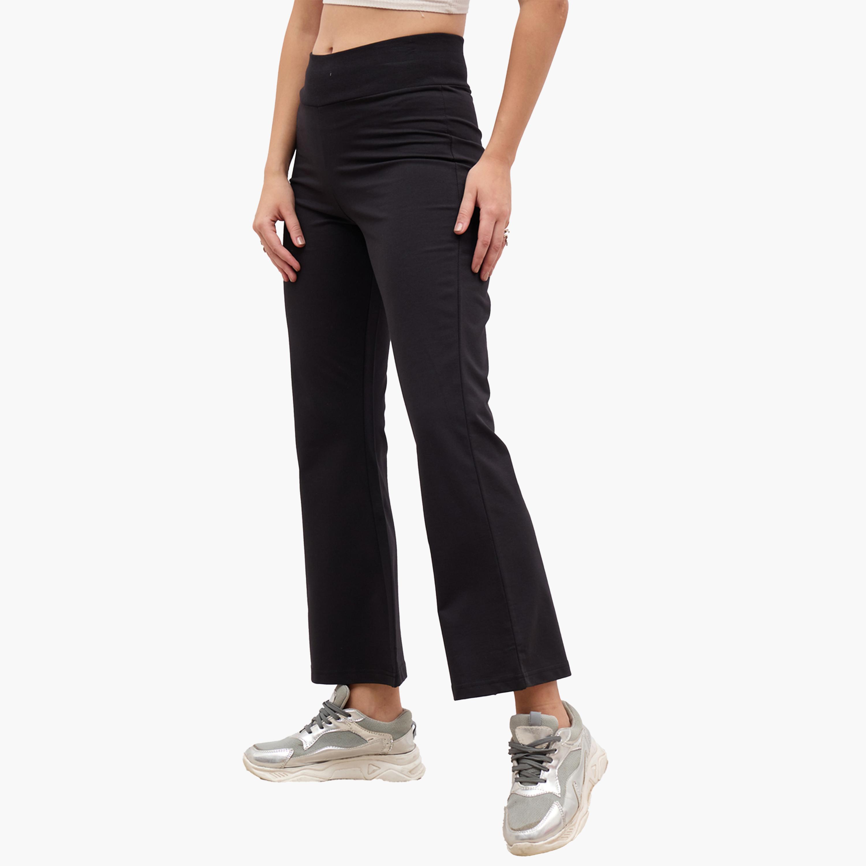 Styli Elasticated Waistband Flared Leggings-women-clothing-bottoms-joggers-image-3