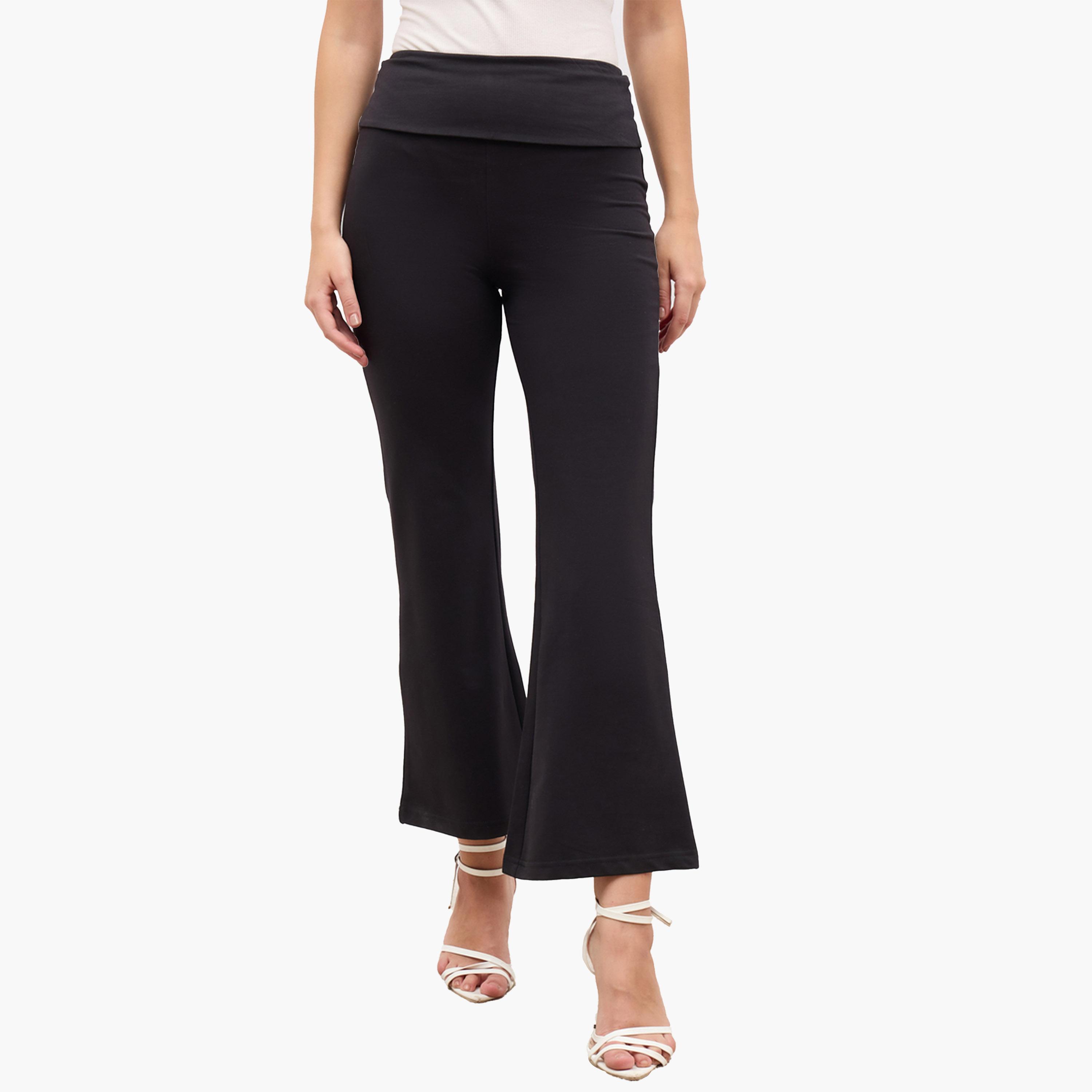 ستايلي-  بنطال ضيق واسع بخصر مطاطي-women-clothing-bottoms-trousers-image-1