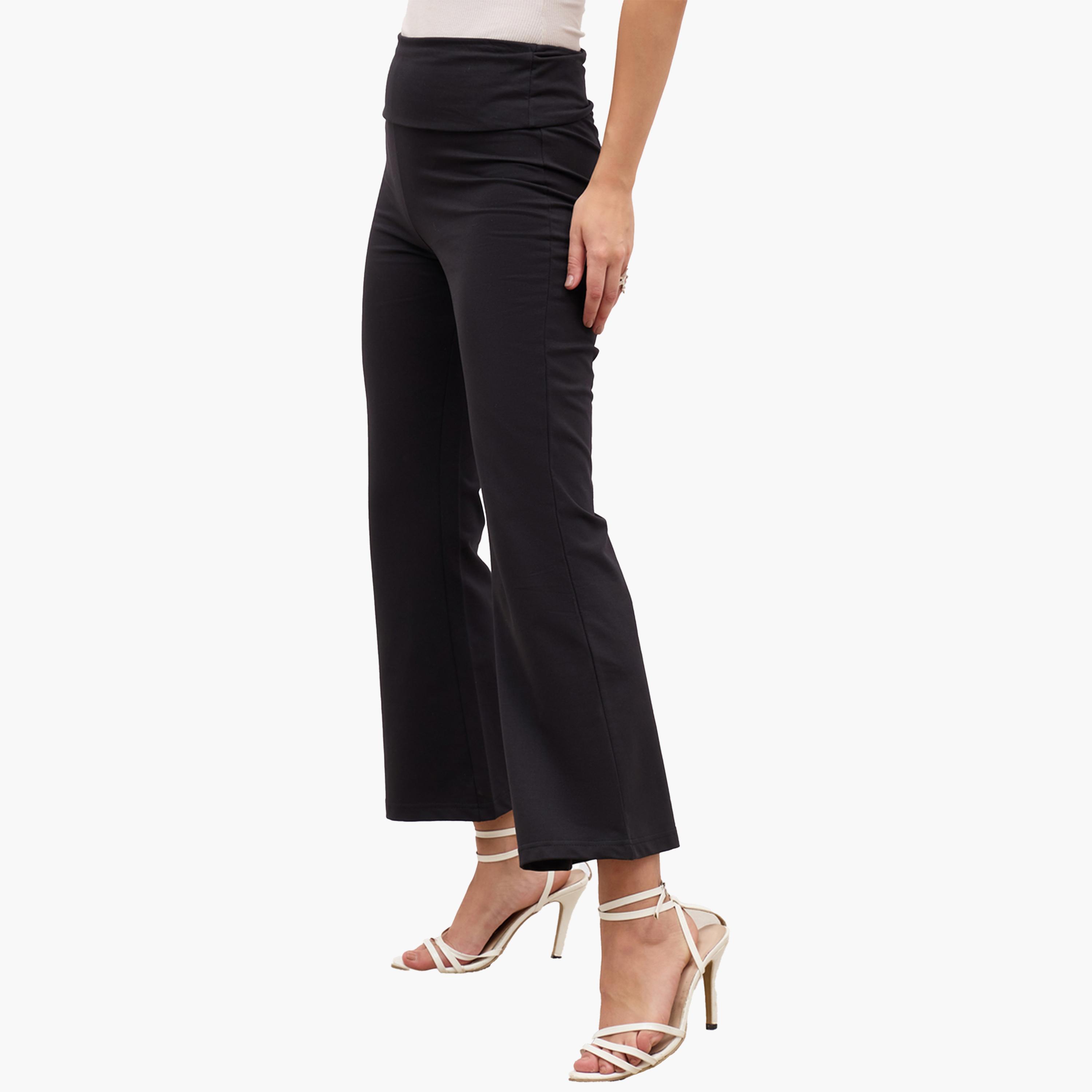 ستايلي-  بنطال ضيق واسع بخصر مطاطي-women-clothing-bottoms-trousers-image-3
