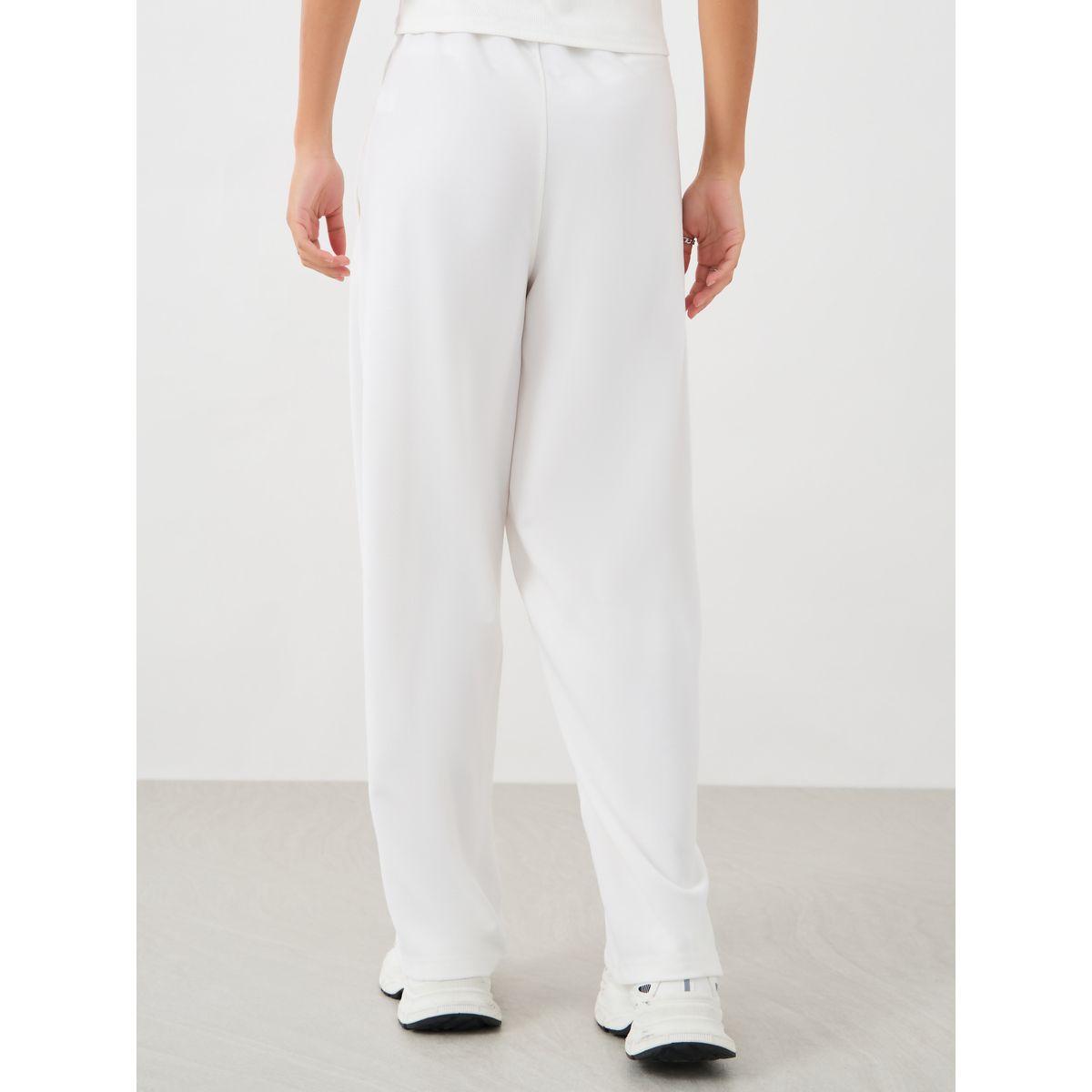 جوغر بأرجل واسعة وتفاصيل درزات مع شق-women-clothing-bottoms-joggers-image-4
