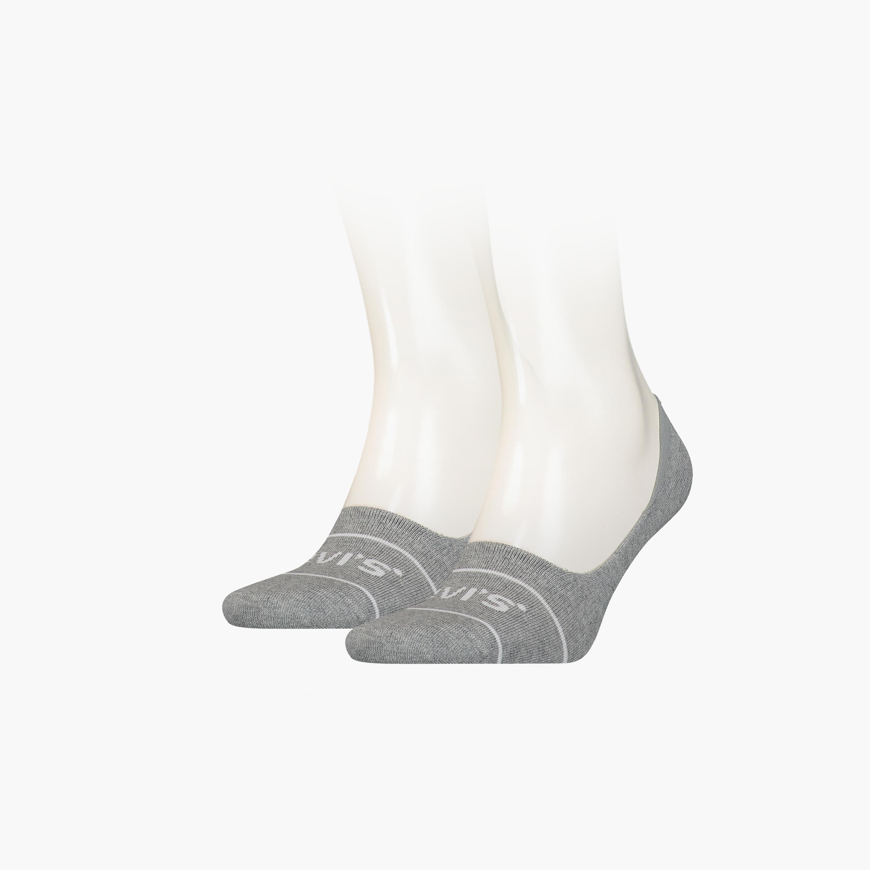 مجموعة من 2 جوارب رجالية ببطانة حذاء بشعار منقوش من ليفايس-men-socks-image-3