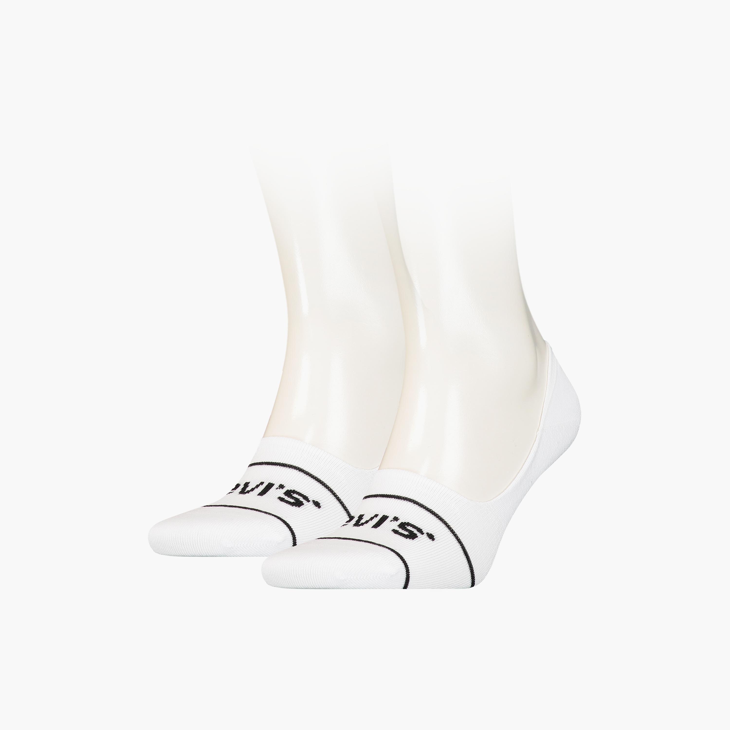 مجموعة من 2 جوارب رجالية ببطانة حذاء بشعار منقوش من ليفايس-men-socks-image-1