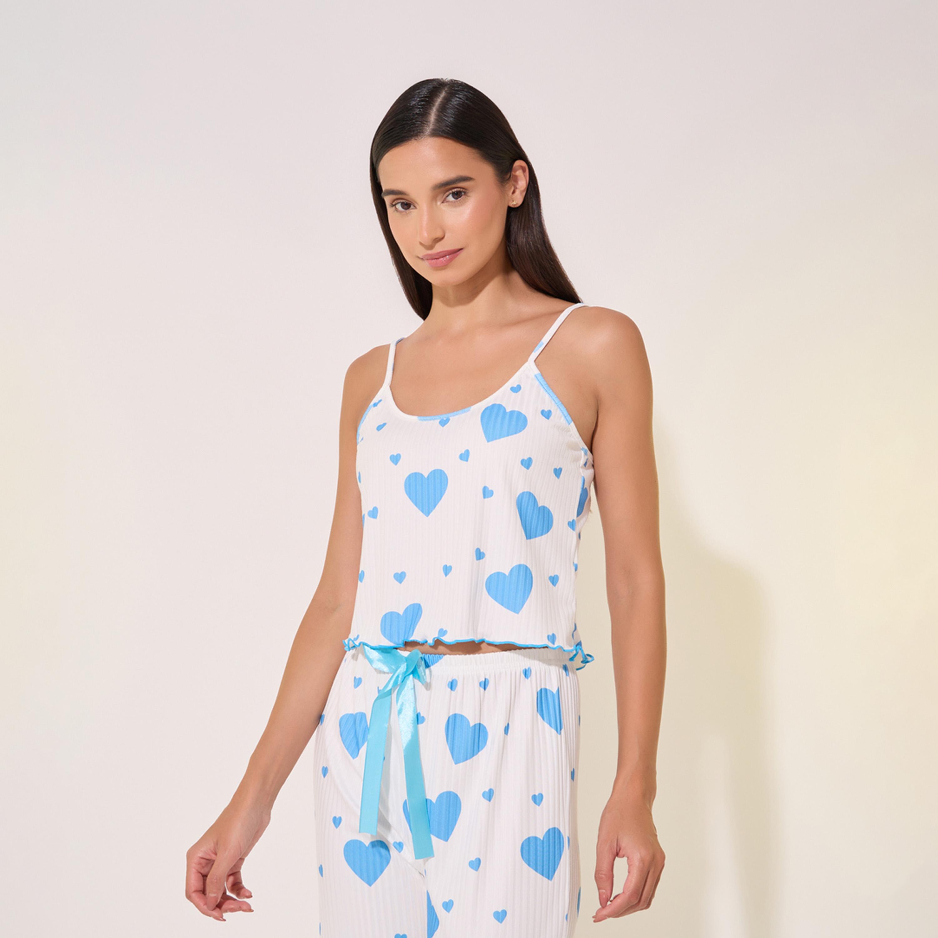 Take Two Strappy Printed Cami and Pyjama Set-women-clothing-nightwear-pyjamas-longsets-image-3
