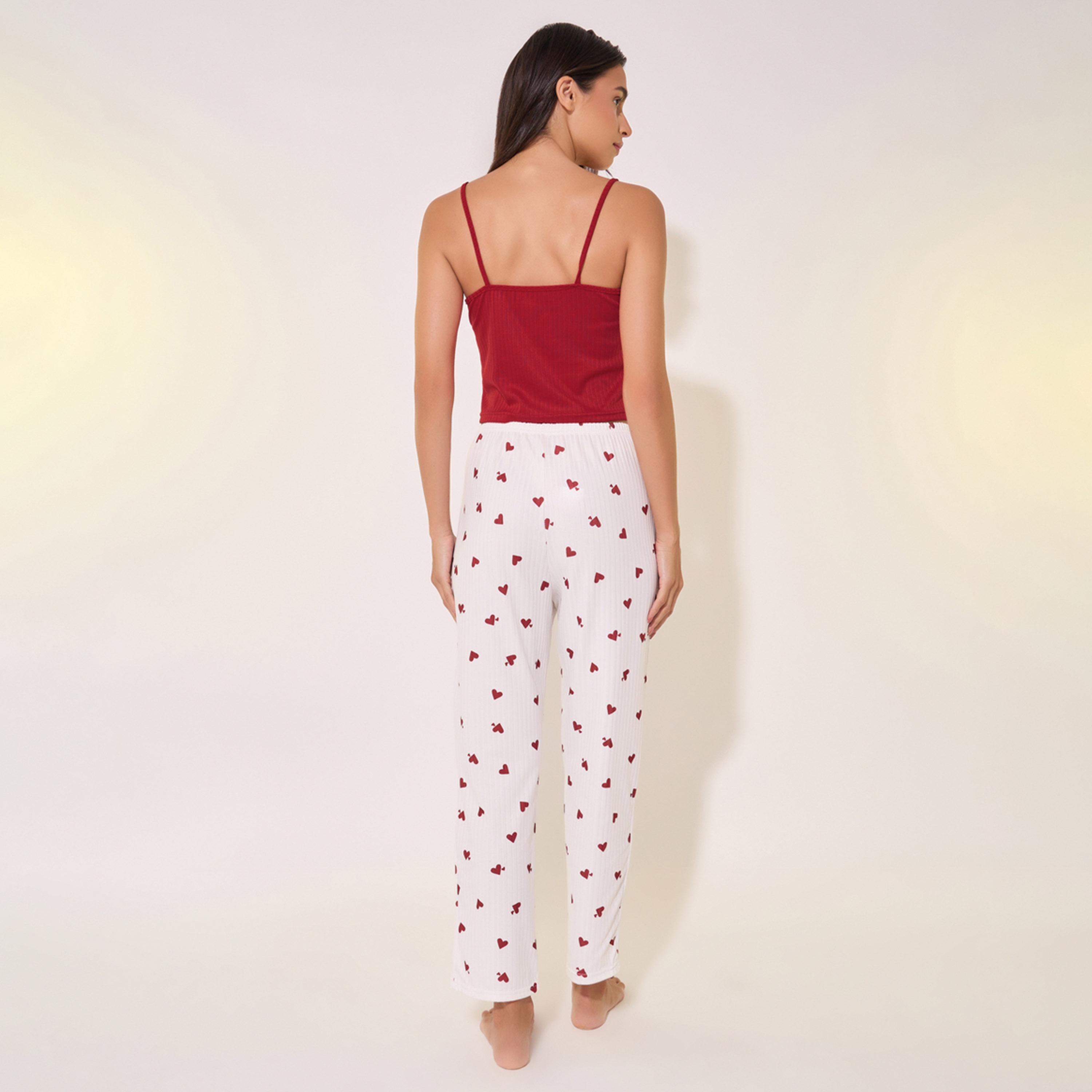 Take Two Set of 3 - Solid Cami Top and Shorts and Pants Pyjama Sets-women-clothing-nightwear-pyjamas-longsets-image-7