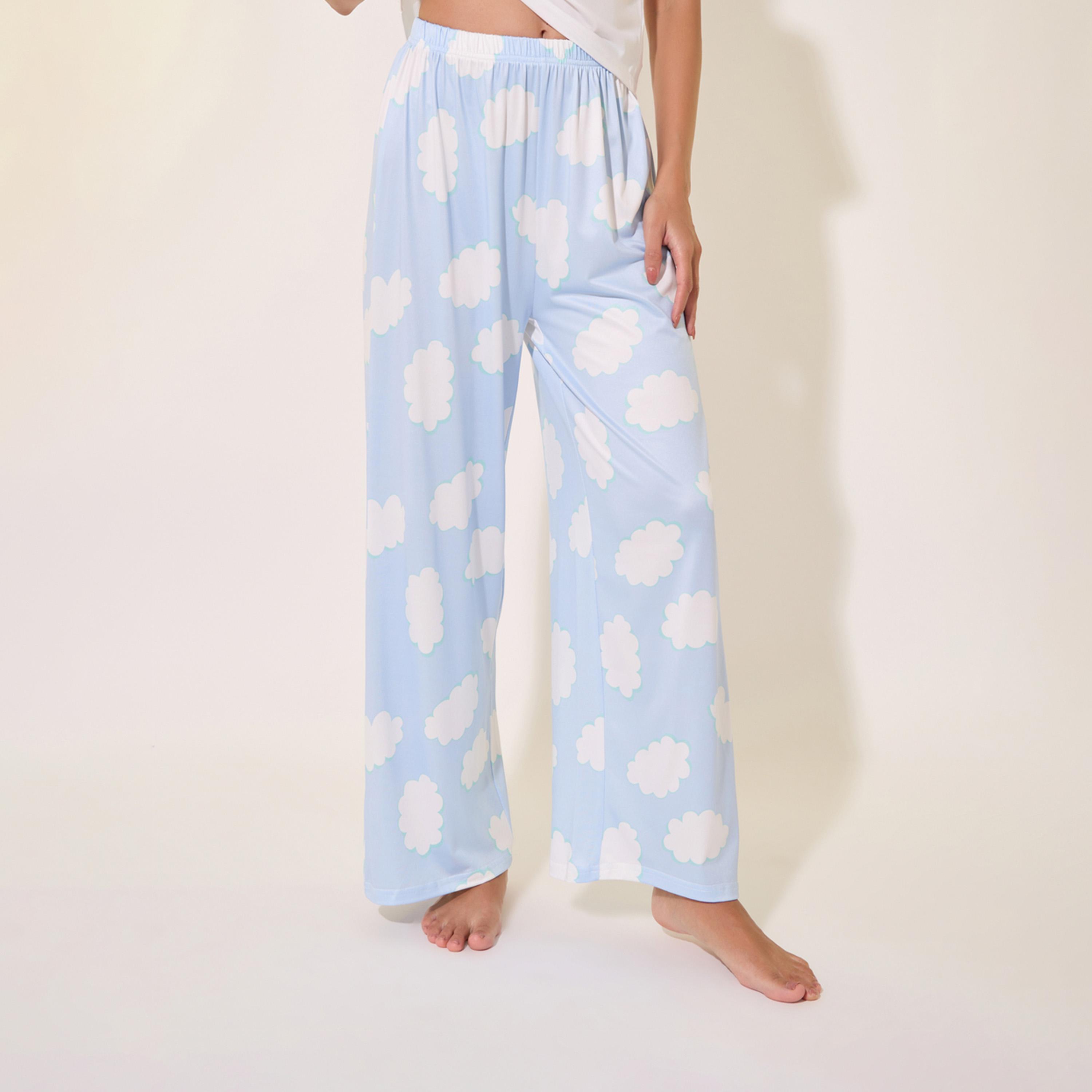 Take Two Solid Round Neck T-Shirt and Printed Pyjama Set-women-clothing-nightwear-pyjamas-longsets-image-6