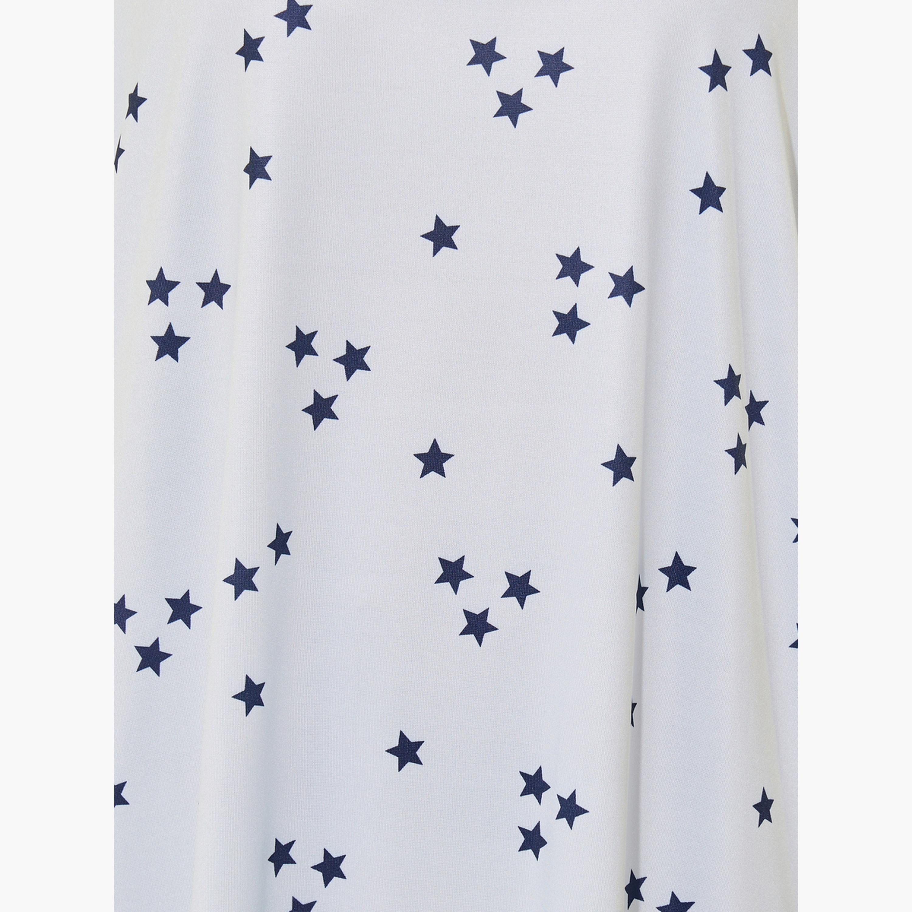 Take Two All-Over Print Round Neck Sleep T-Shirt Dress-women-clothing-nightwear-nighties-image-5