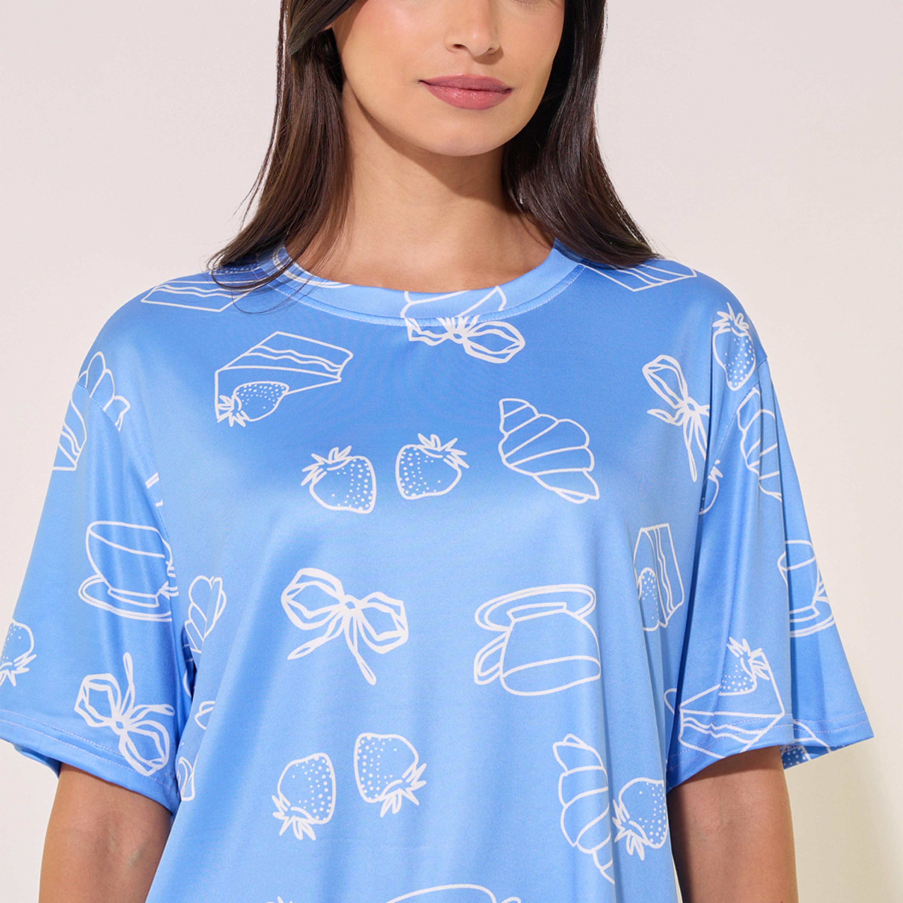 Take Two All-Over Print Oversized T-Shirt and Pyjama Set-women-clothing-nightwear-pyjamas-longsets-image-3