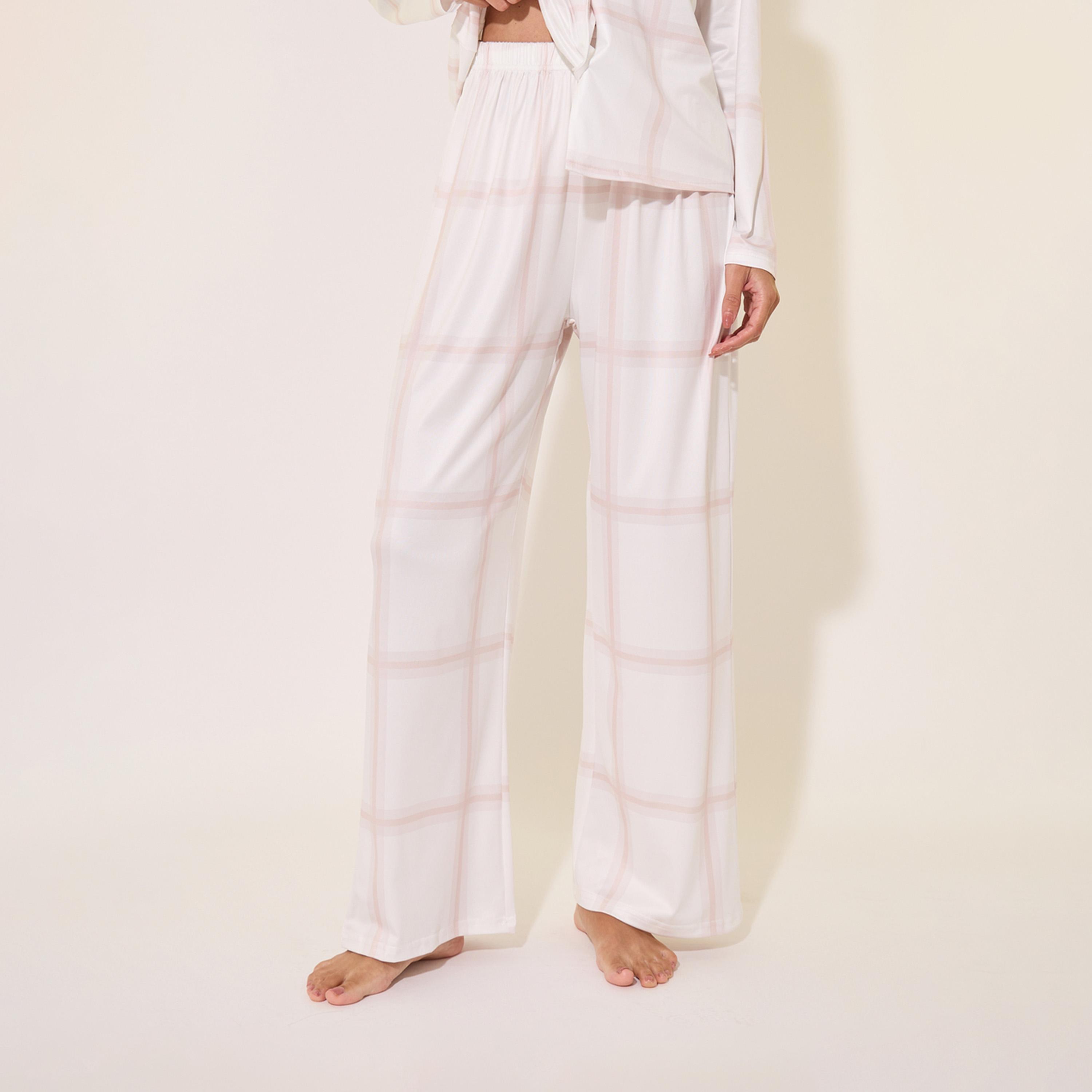 Take Two Checked Print Shirt and Pants Long Pyjama Sets-women-clothing-nightwear-pyjamas-longsets-image-6