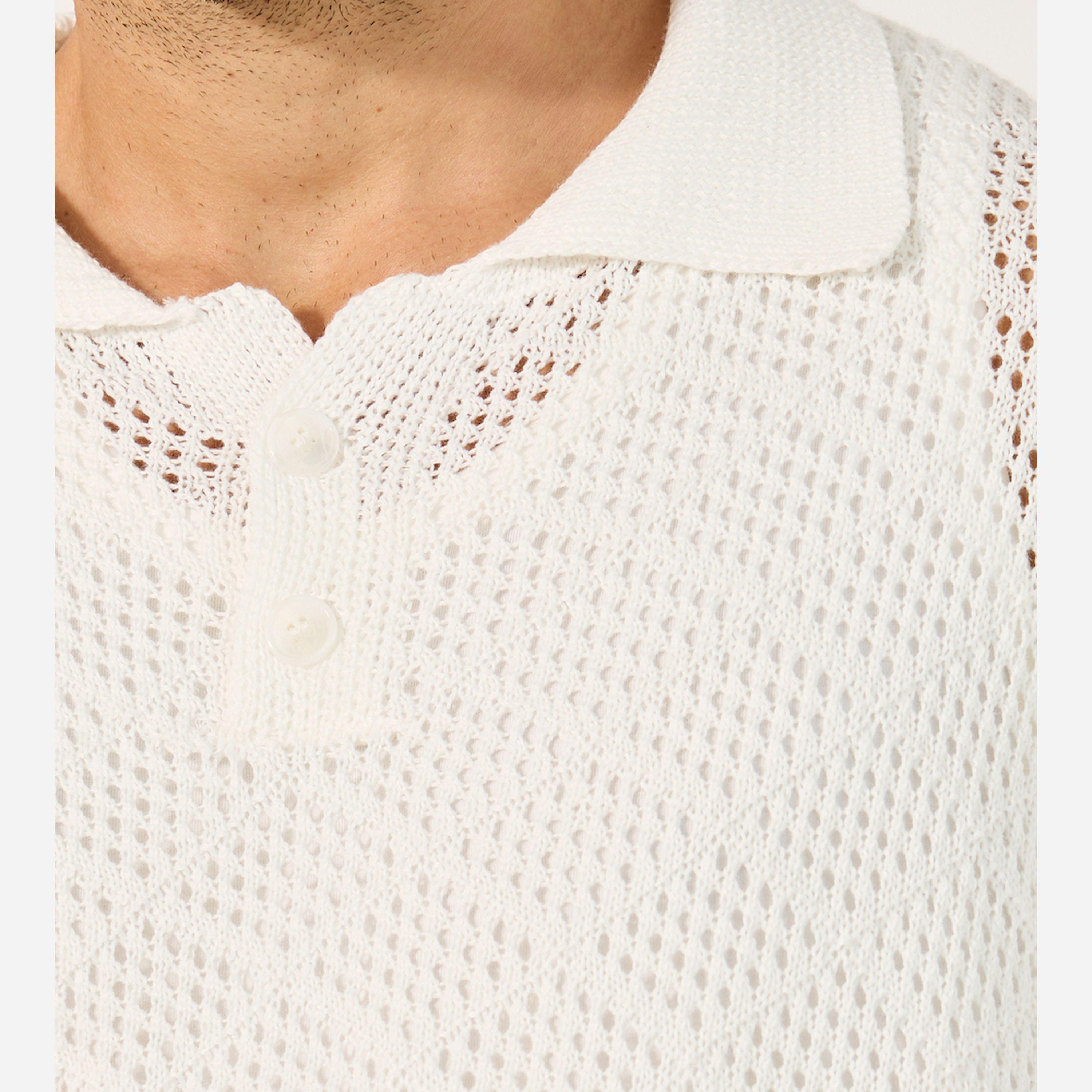 Styli Limited Textured Knitted Regular Fit Polo T-Shirt-men-clothing-tshirtsandpolos-polos-image-3