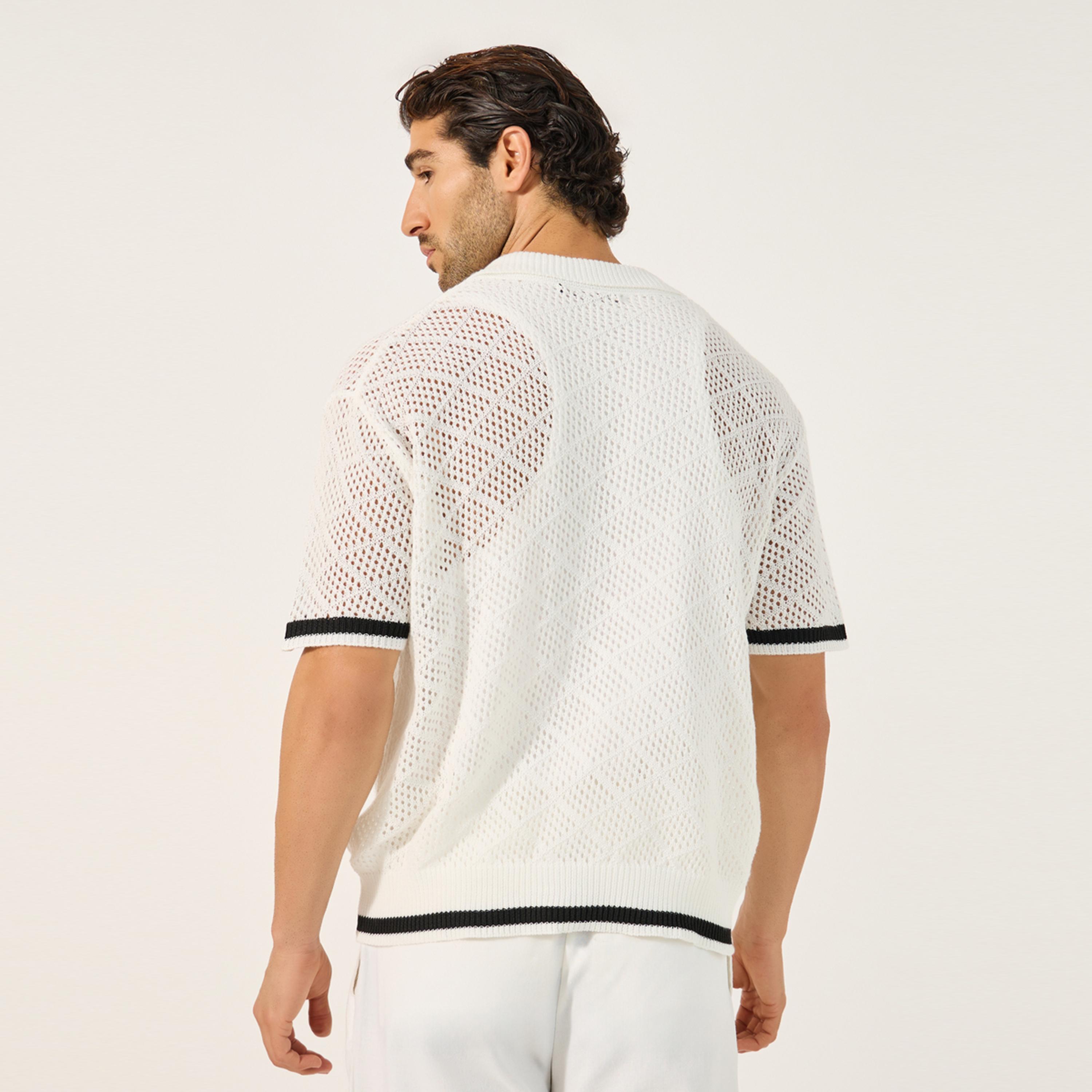 ستايلي - ليميتد - تي شيرت بولو محبوك بقصّة عادية-men-clothing-tshirtsandpolos-polos-image-4