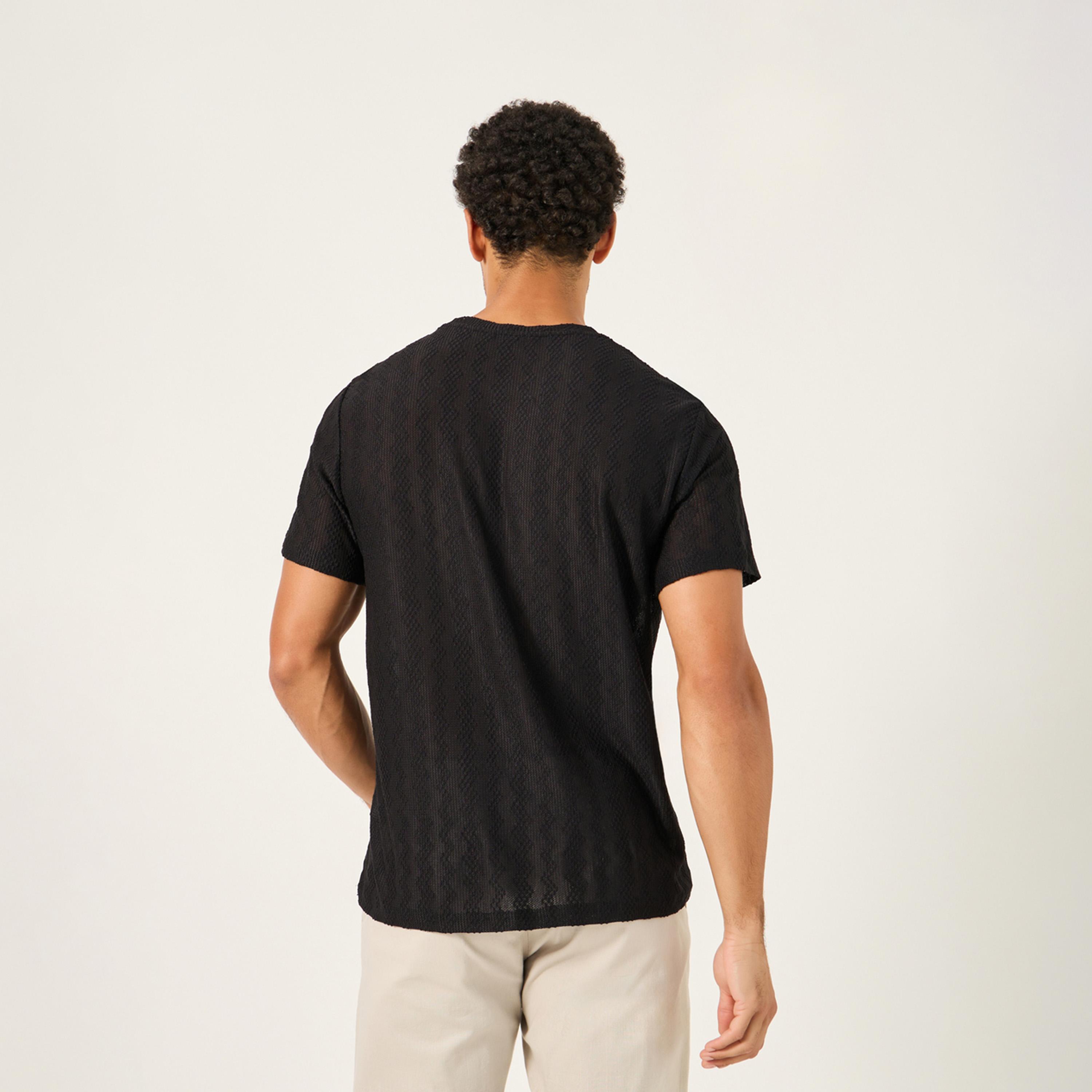 Styli Textured Regular Fit Crew Neck T-Shirt-men-clothing-tshirtsandpolos-tshirts-image-4