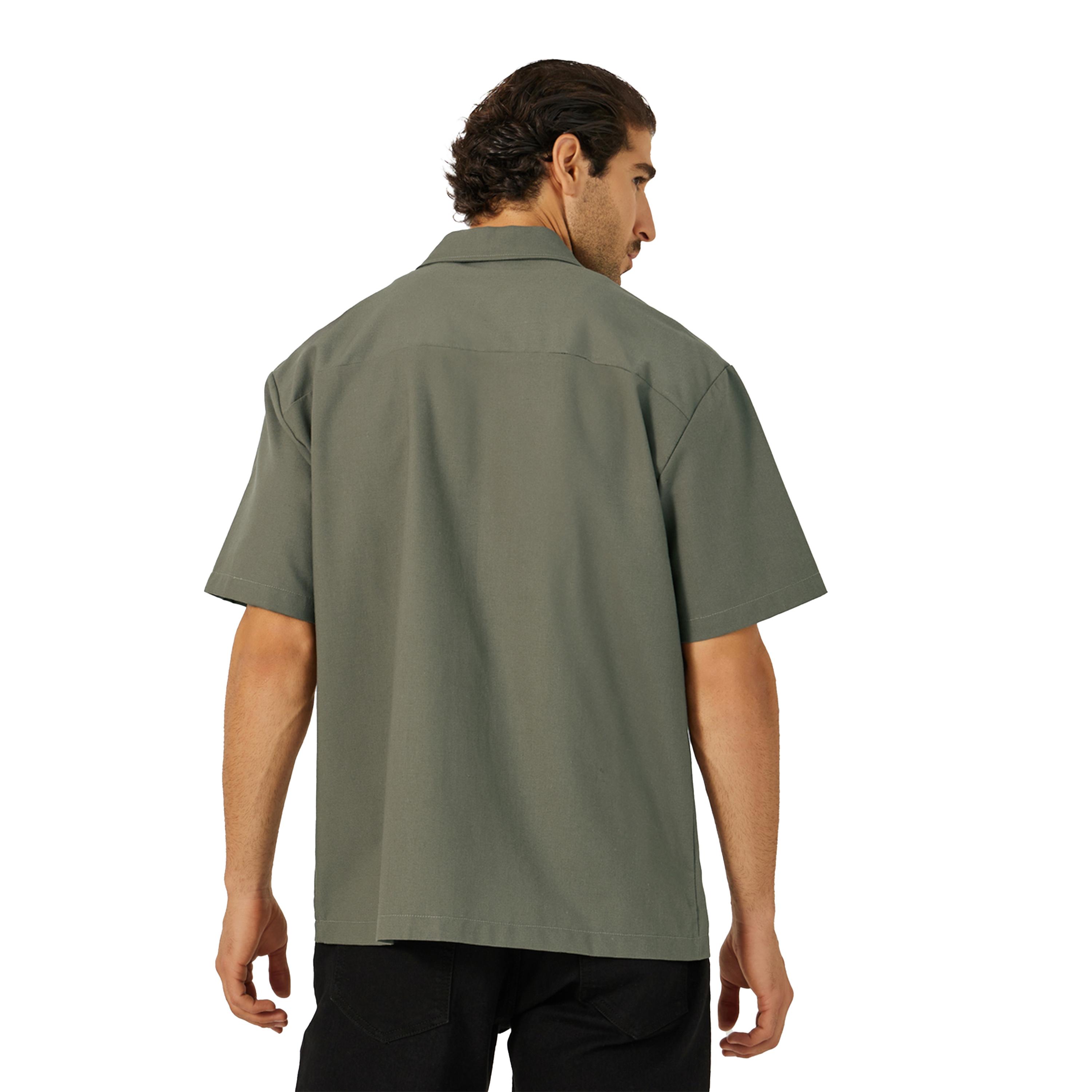 Styli Boxy Fit Linen Blend Zipped Shirt-men-clothing-shirts-image-5