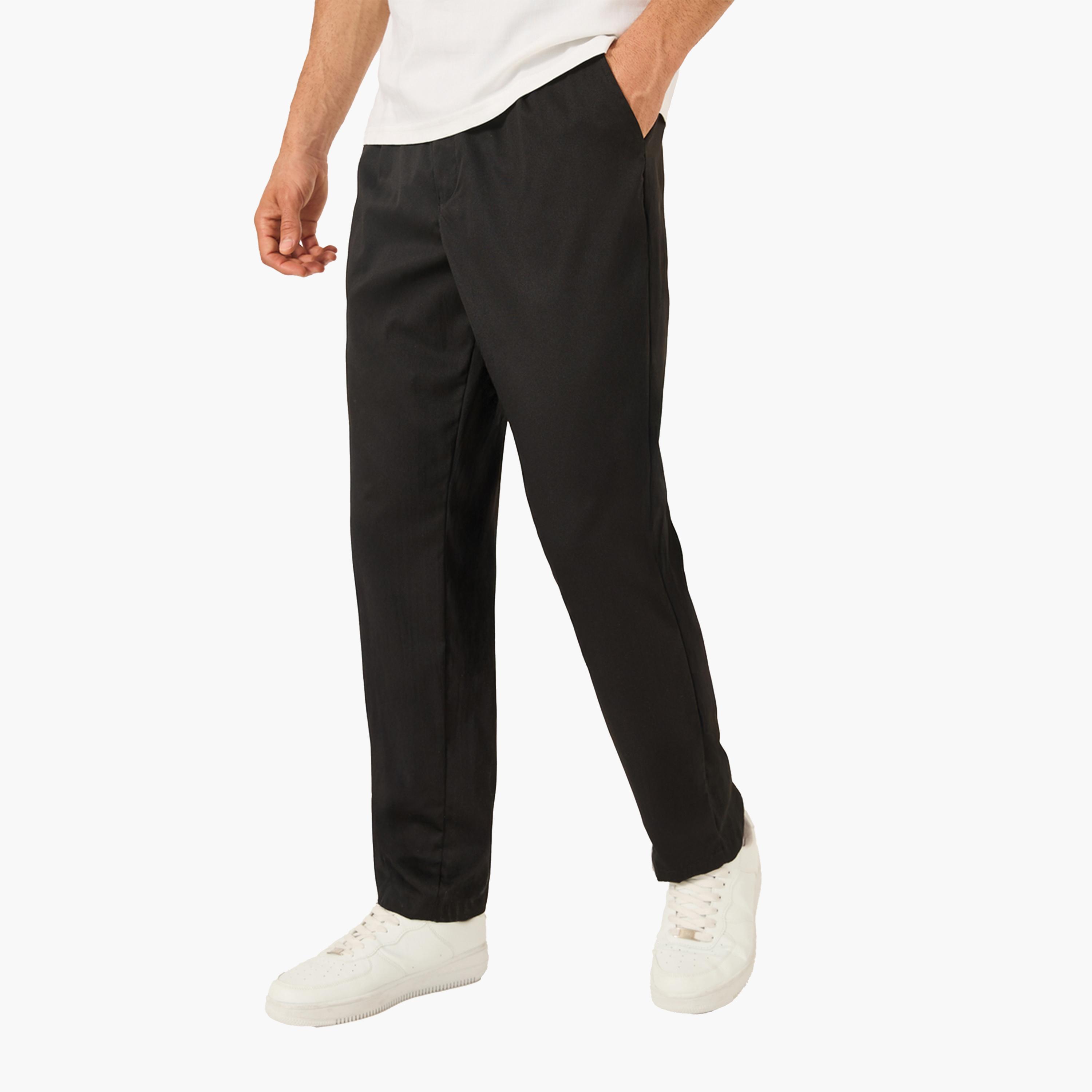 ستايلي-  بنطلون رجالي ضيق طية مزدوجة-men-clothing-bottoms-trousersandchinos-trousers-image-1