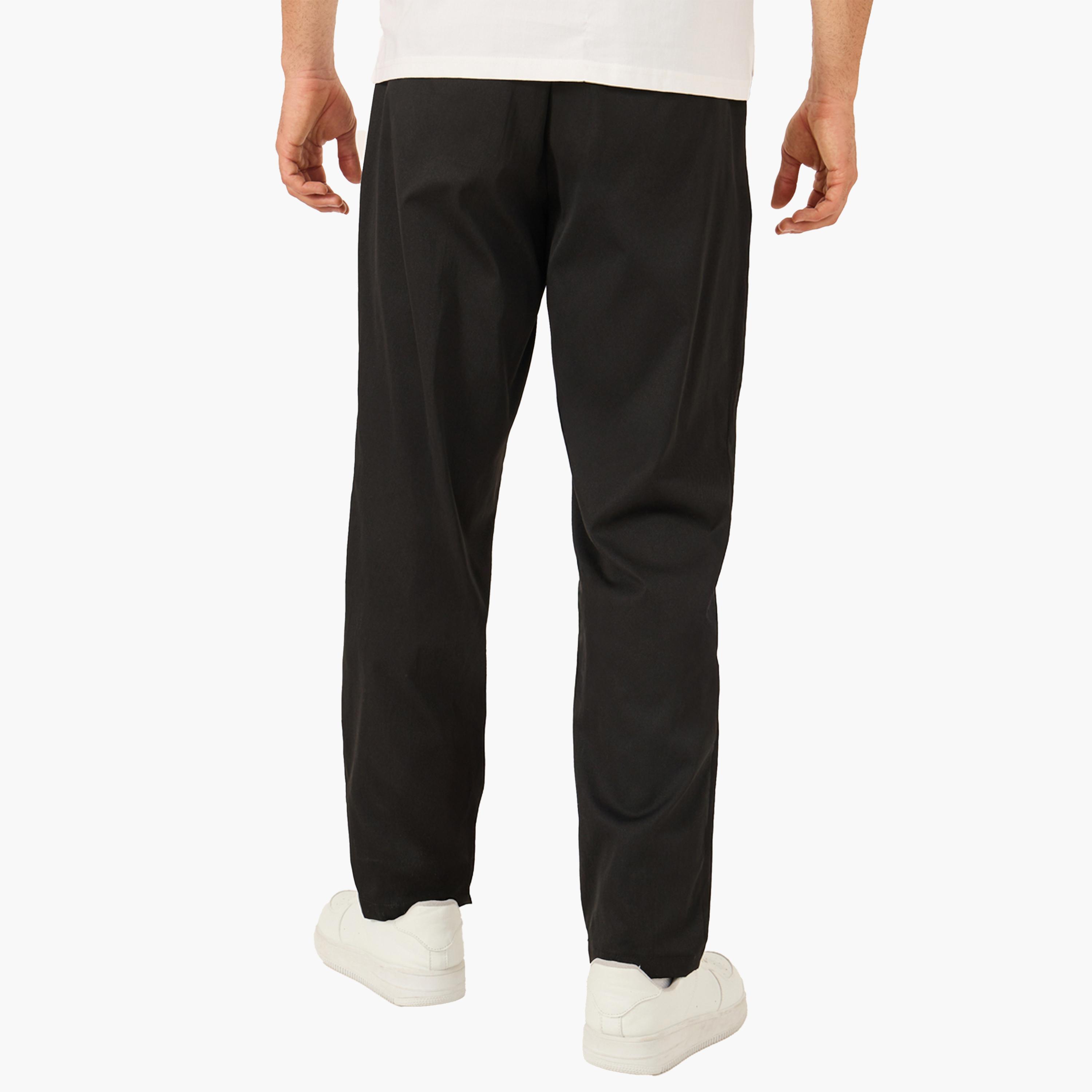 Styli Men Double Pleated Tapered Fit Trousers-men-clothing-bottoms-trousersandchinos-trousers-image-5