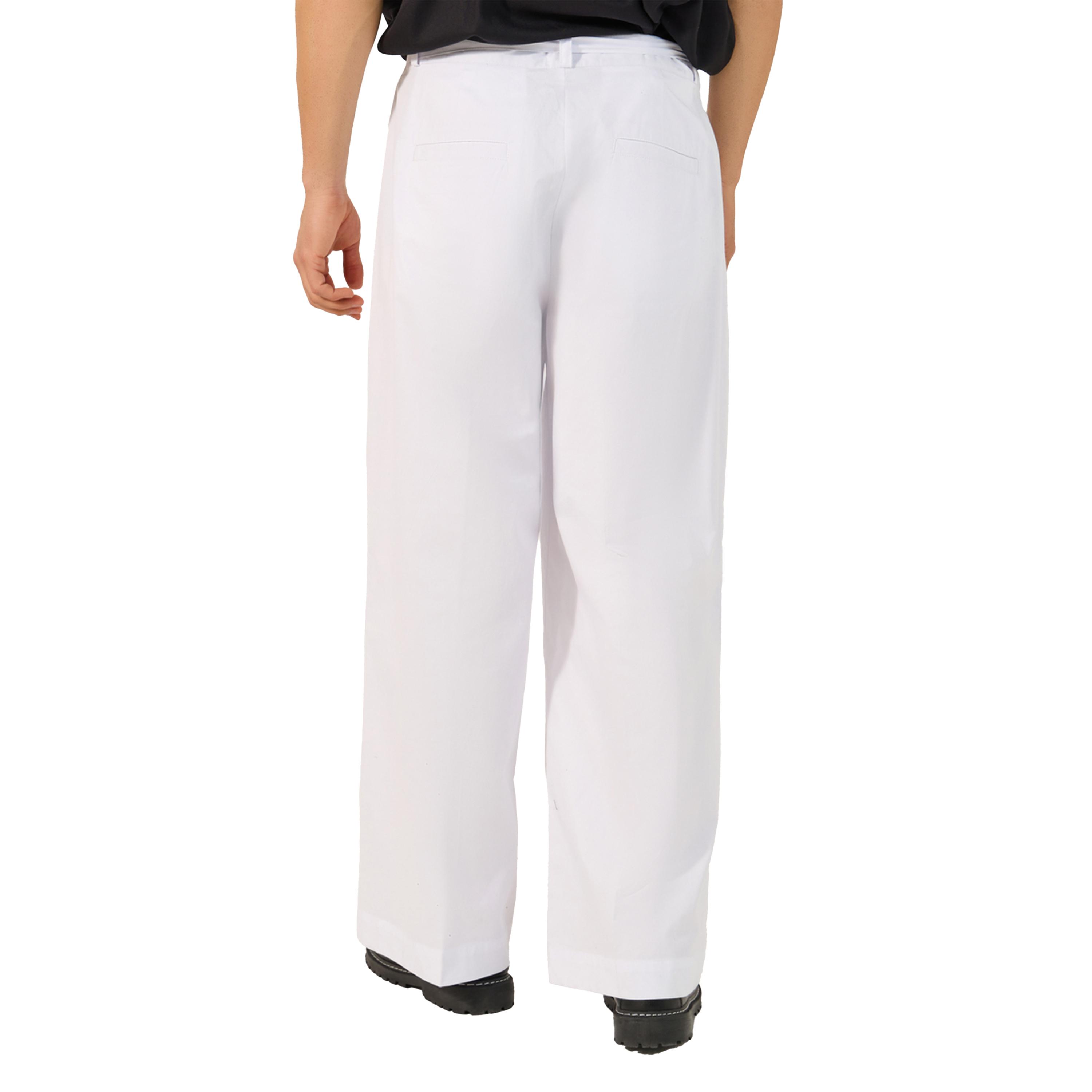 Styli Mid Rise Wide Leg Pleated Trousers with Belt-men-clothing-bottoms-trousersandchinos-trousers-image-4