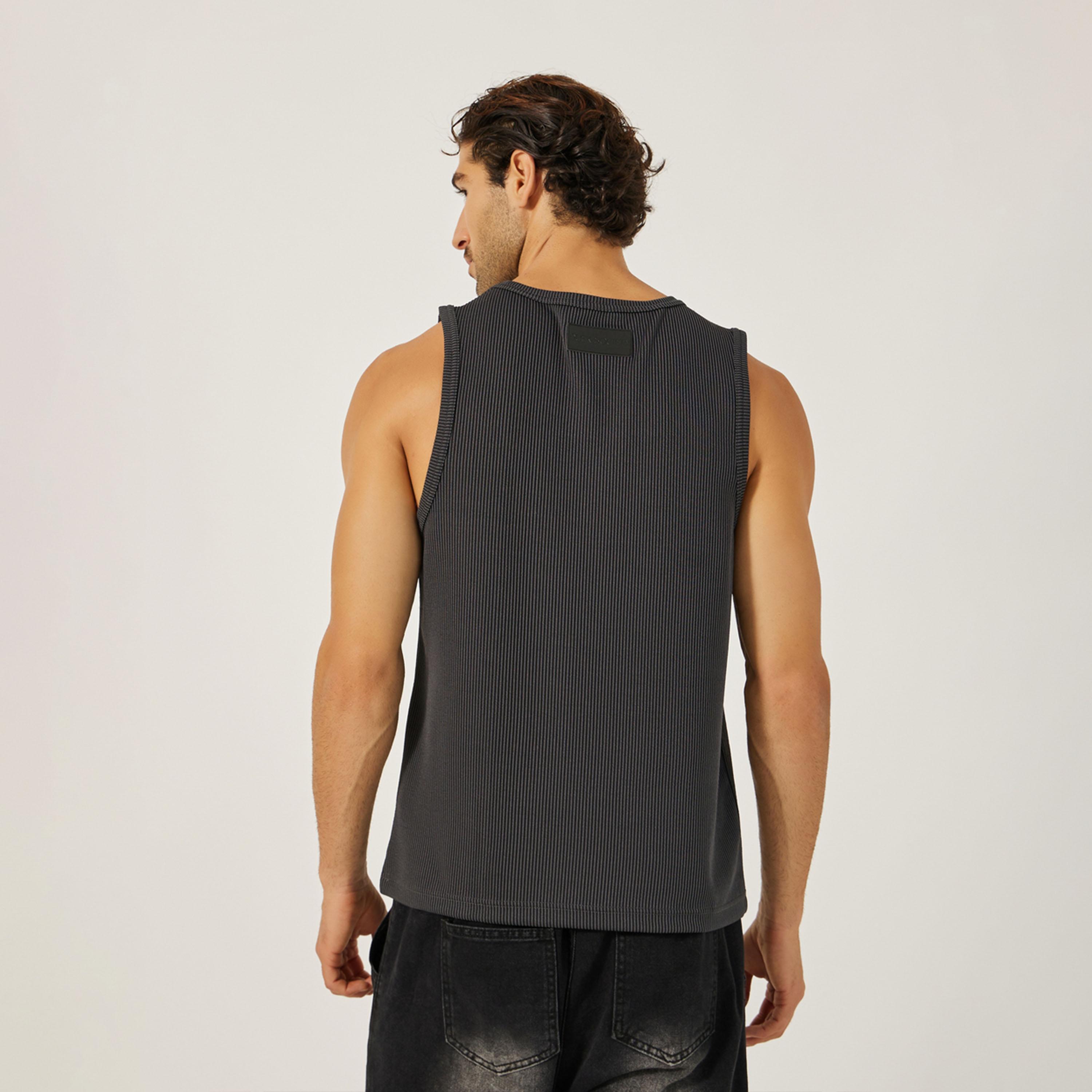 Styli Regular Fit Ribbed Round Neck Vest T-Shirt-men-clothing-tshirtsandpolos-tshirts-image-5