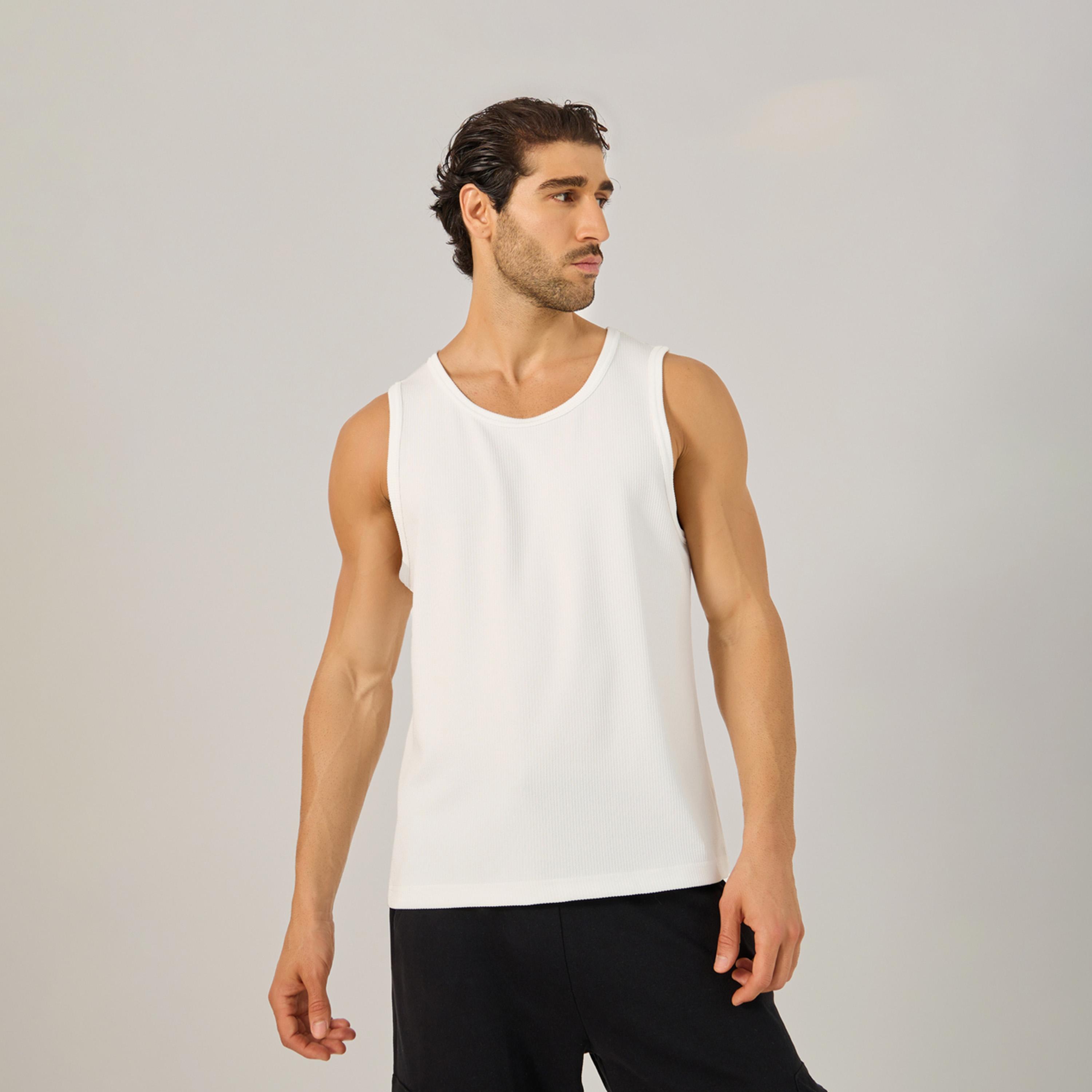 Styli Regular Fit Ribbed Round Neck Vest T-Shirt-men-clothing-tshirtsandpolos-tshirts-image-1